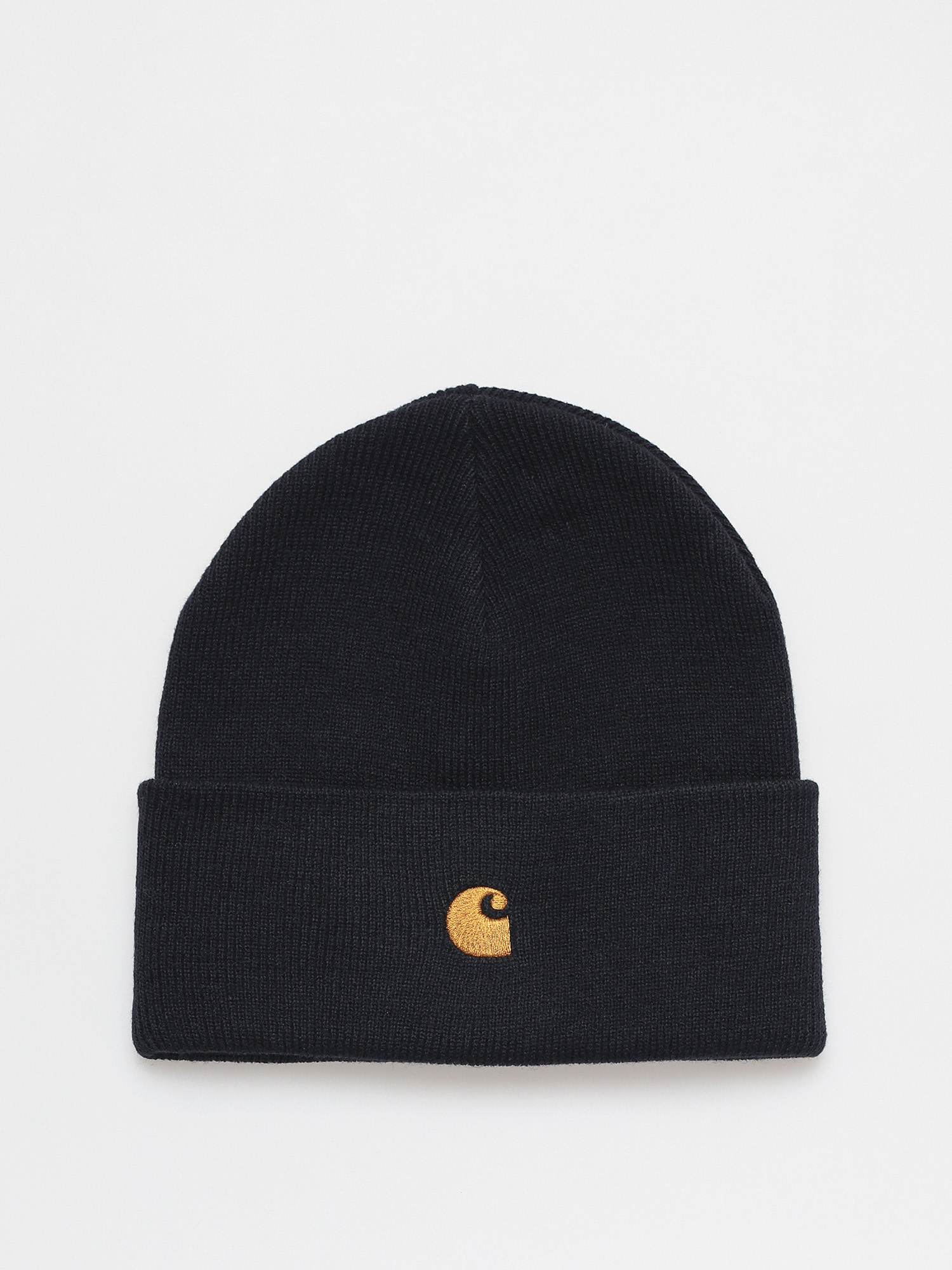 Carhartt WIP Chase Beanie (dark navy/gold)