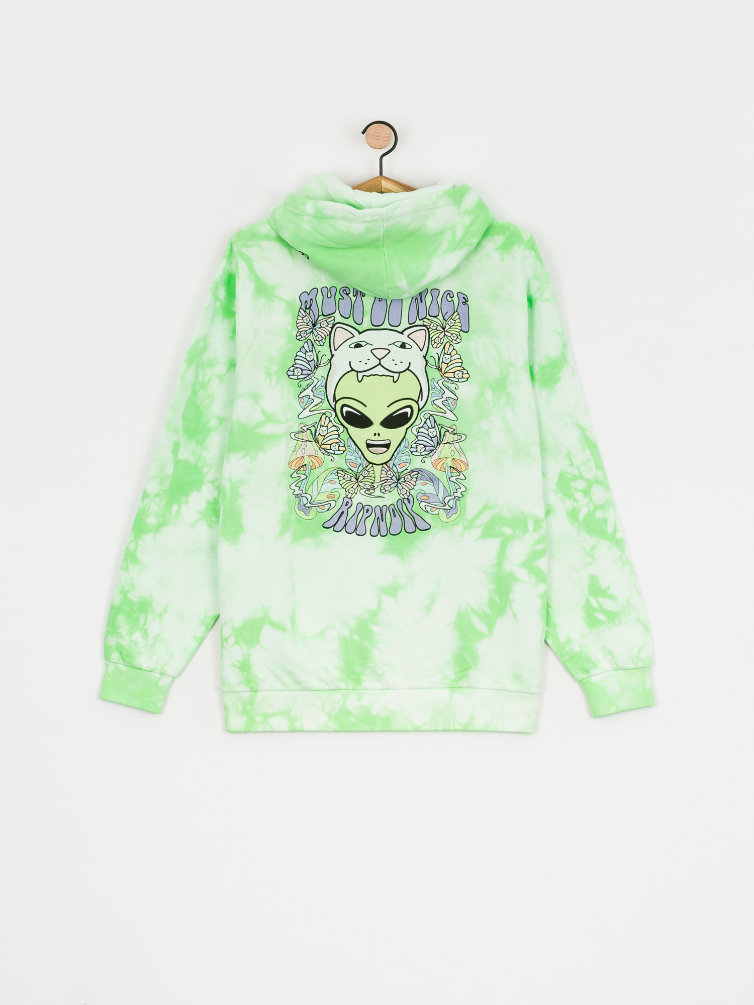 RipNDip Think Factory Embroidered HD Hoodie (mint cloud wash)