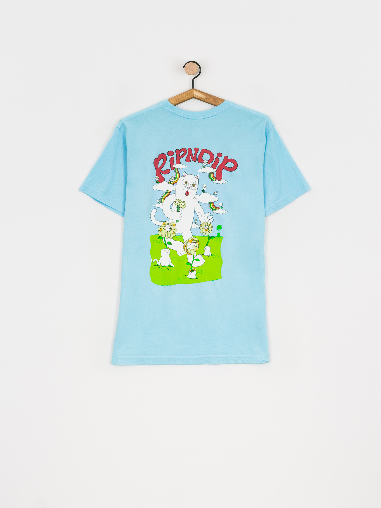 RipNDip Flower Power T-shirt (baby blue)