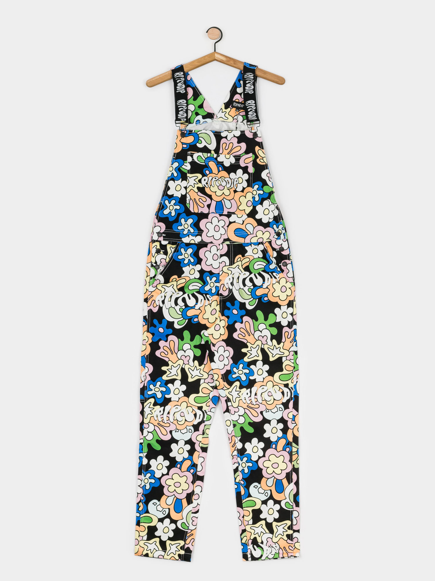 RipNDip Flower Child Overall Pants (multi)