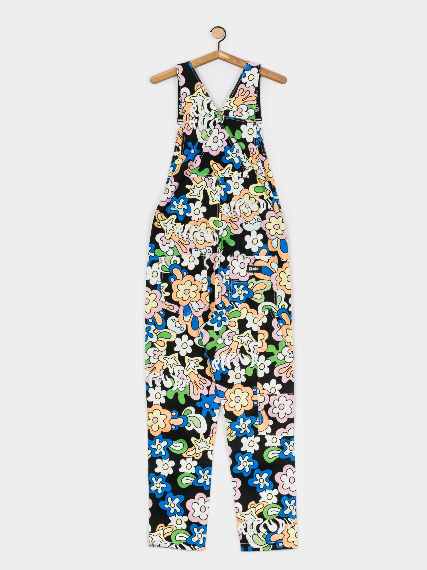 RipNDip Flower Child Overall Pants (multi)