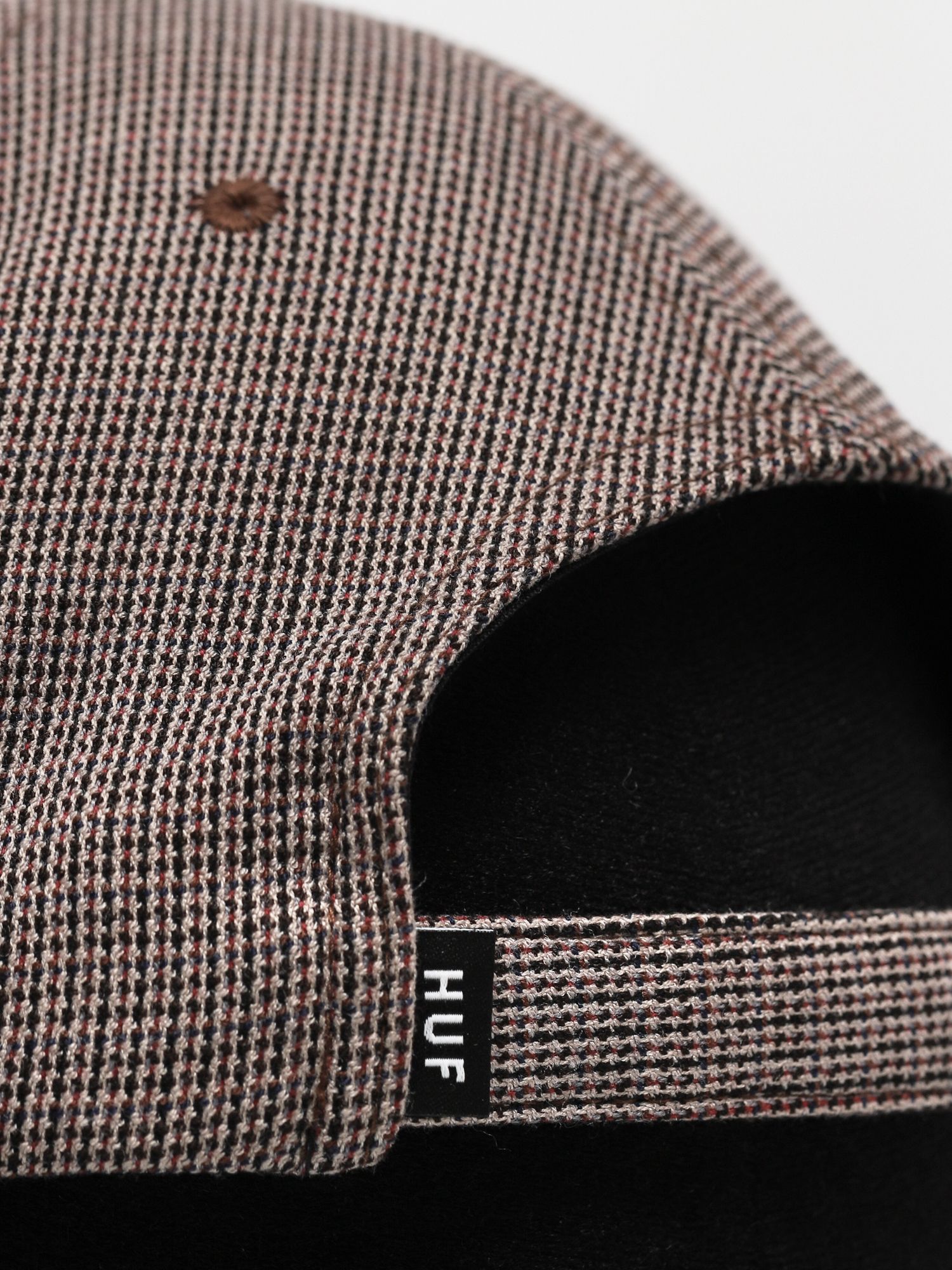 HUF Micro Houndstooth 6 Panel Cap (dusty rose)