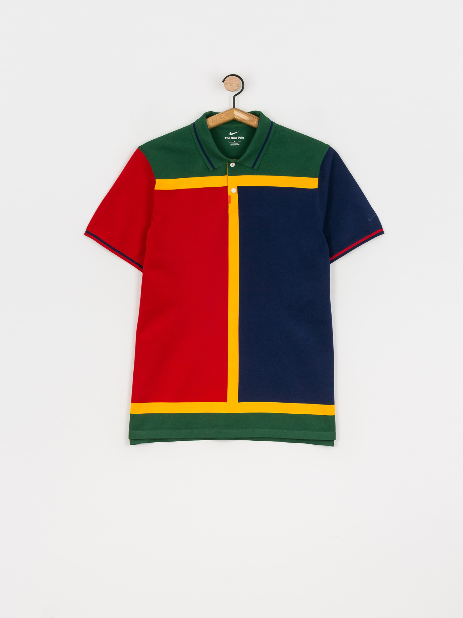 Nike SB SB Court Polo t-shirt (binary blue/university red/binary blue)