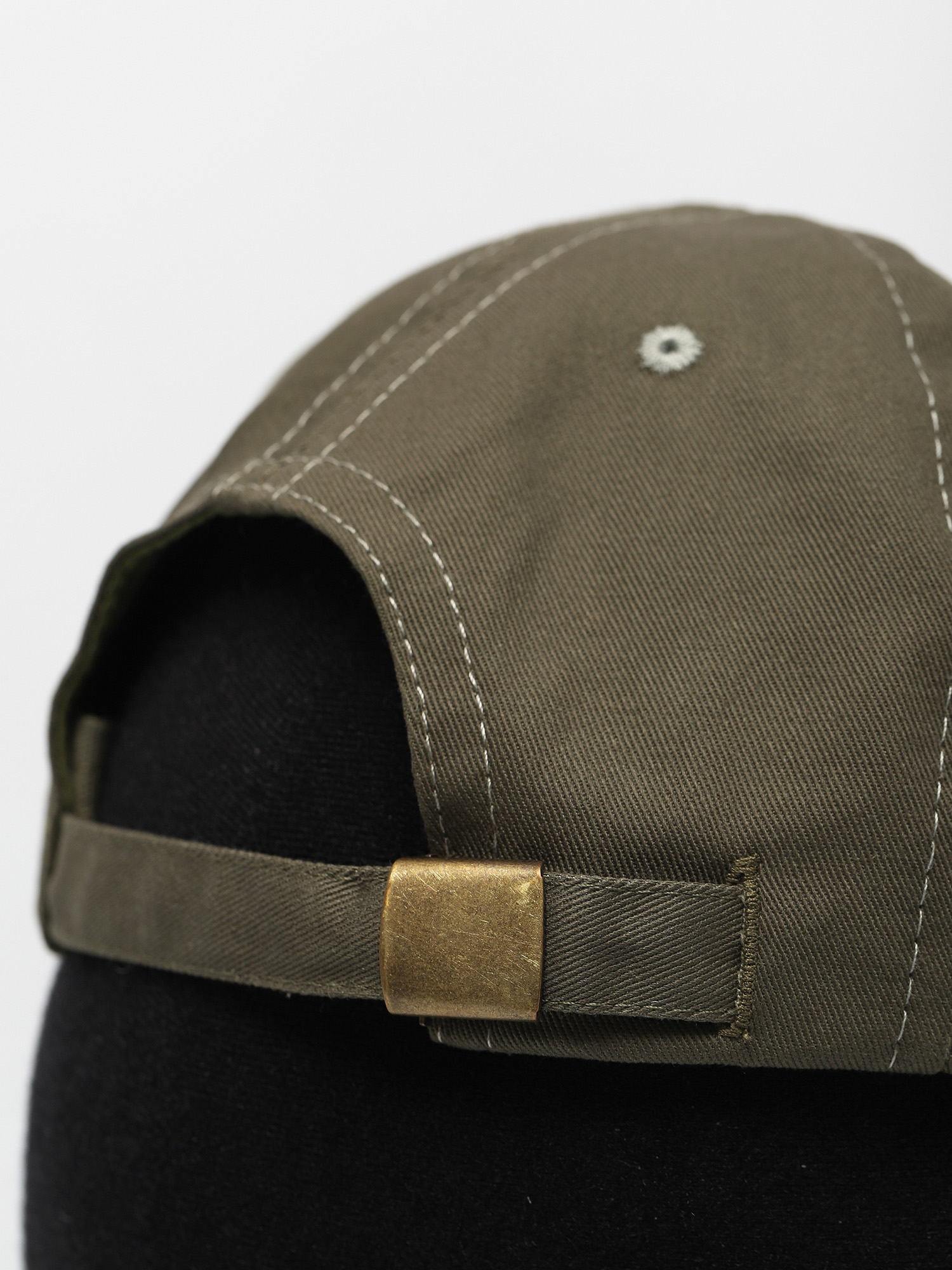 Pizza Skateboards Emoji 6 Panel Cap (olive green)