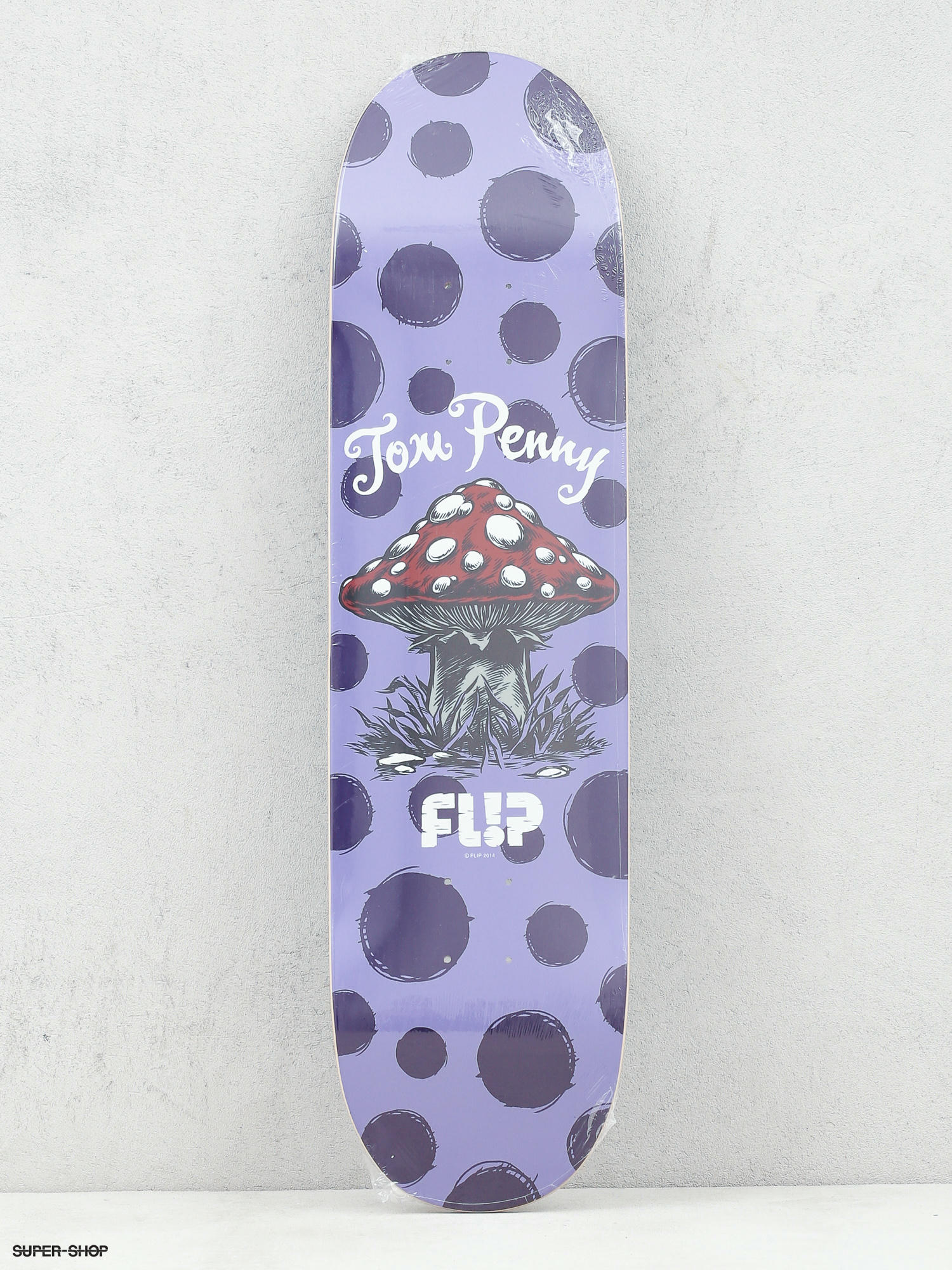 Flip Penny Dots Reboot Skateboard Deck Purple 8.13" 