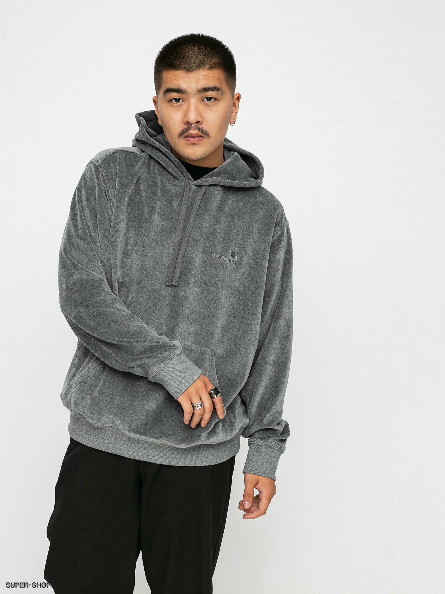 Patagonia Logo Uprisal HD Hoodie (gravel heather)