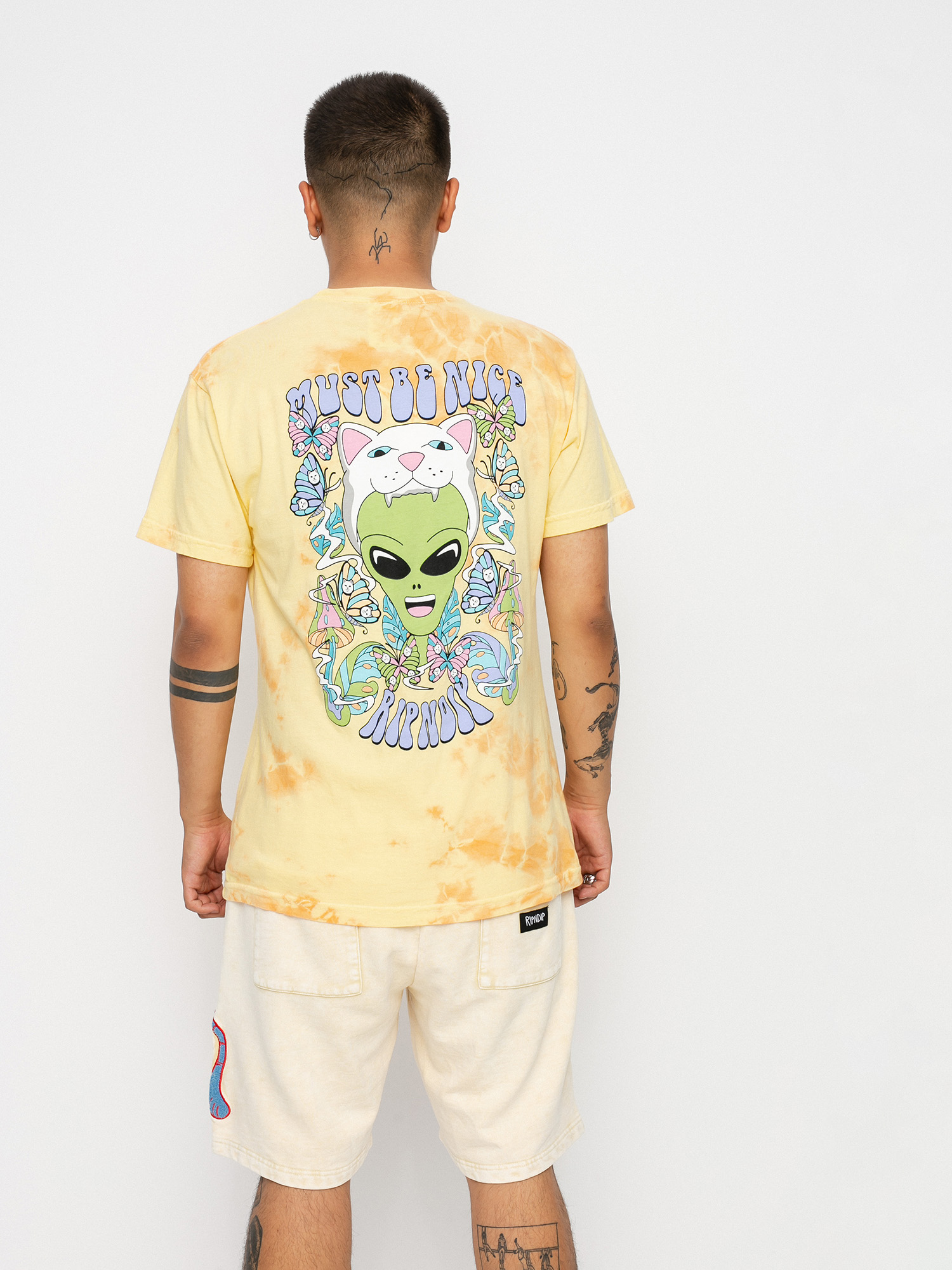 RipNDip Think Factory T-shirt (gold/orange cloud wash)