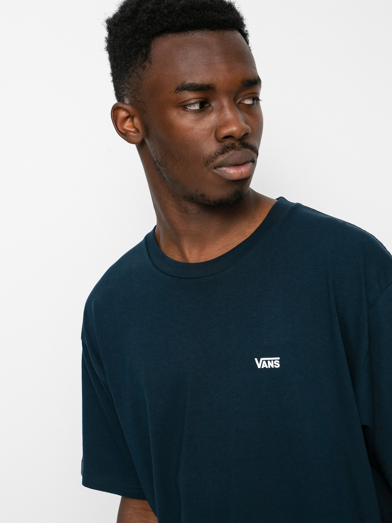 Vans Left Chest Logo T-shirt (navy/white)