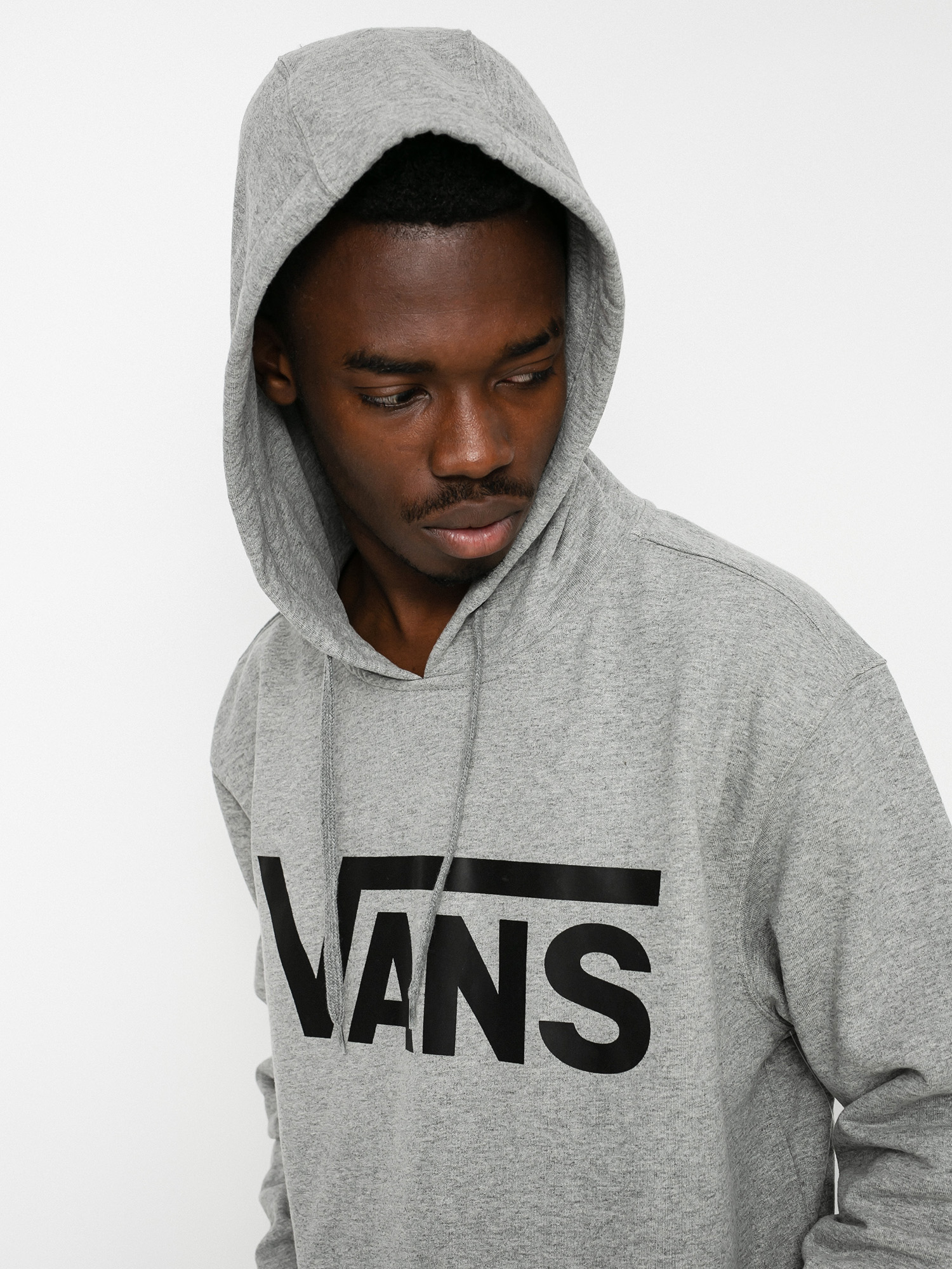 Vans Classic HD Hoodie (cement heather/black)