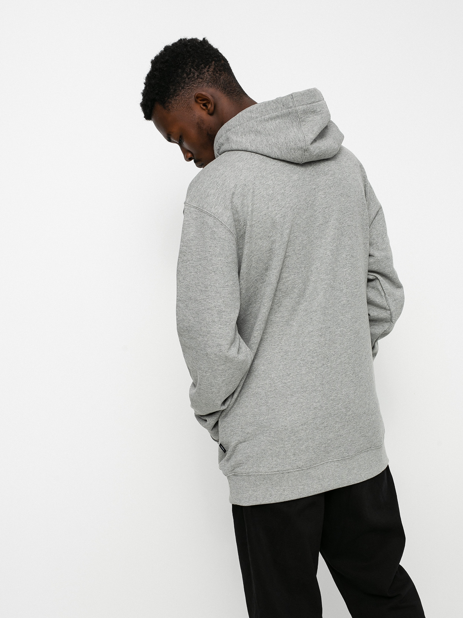 Vans Classic HD Hoodie (cement heather/black)