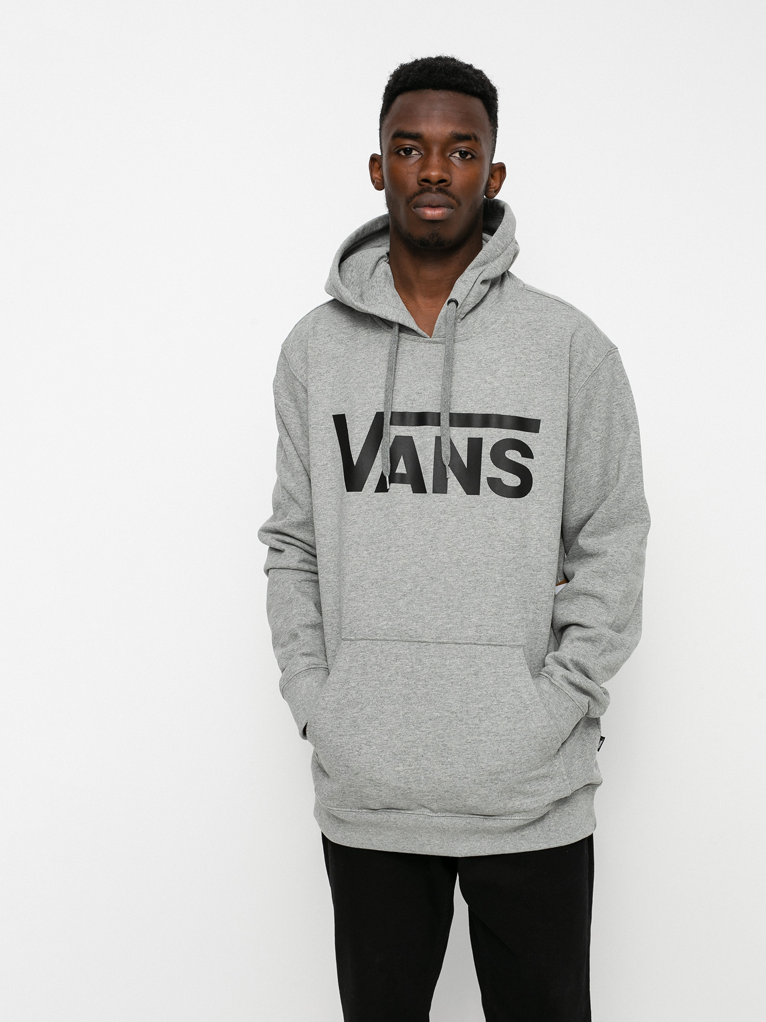 Vans Classic HD Hoodie (cement heather/black)