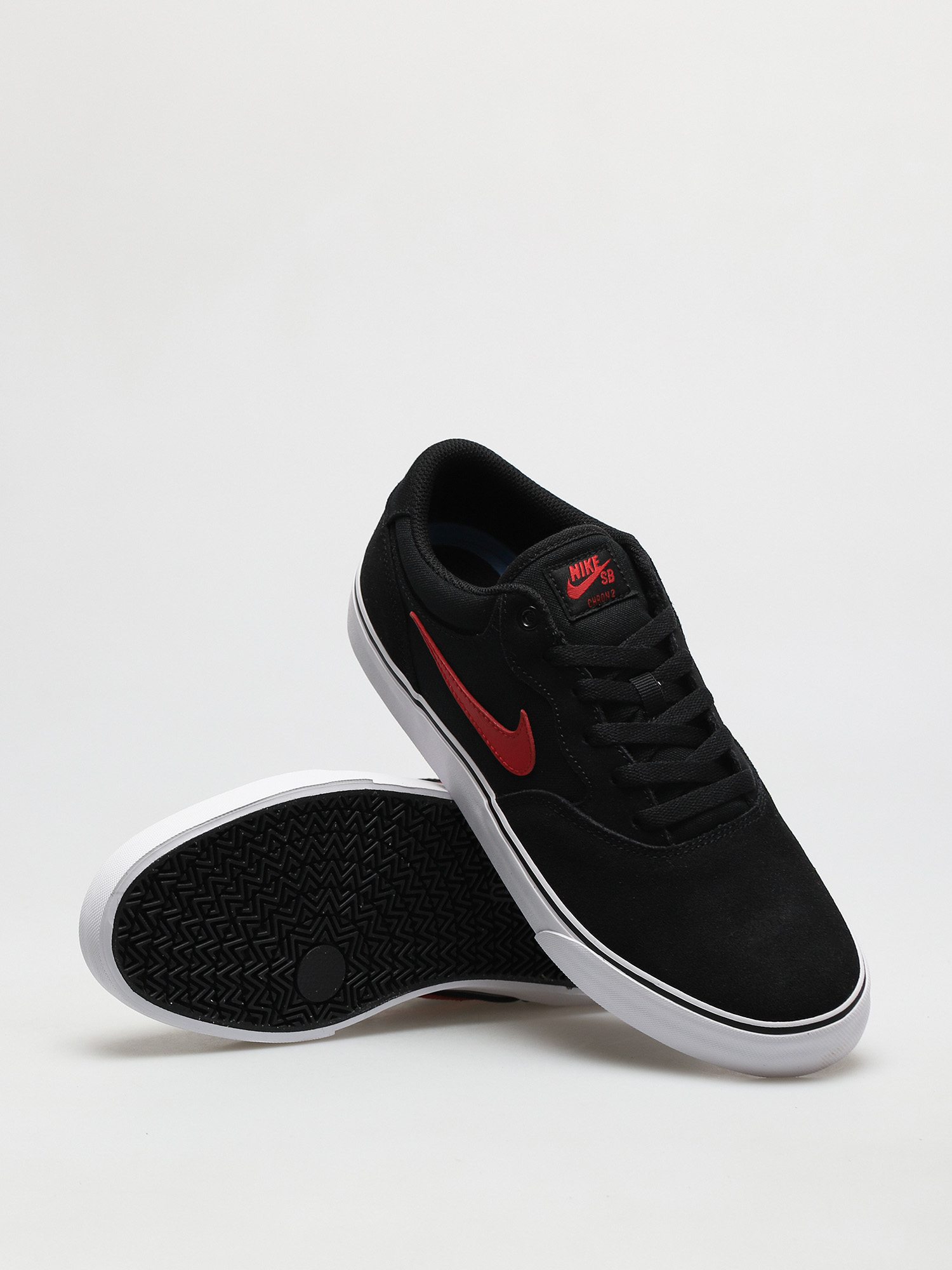 Nike SB Chron 2 Shoes (black/university red black white)