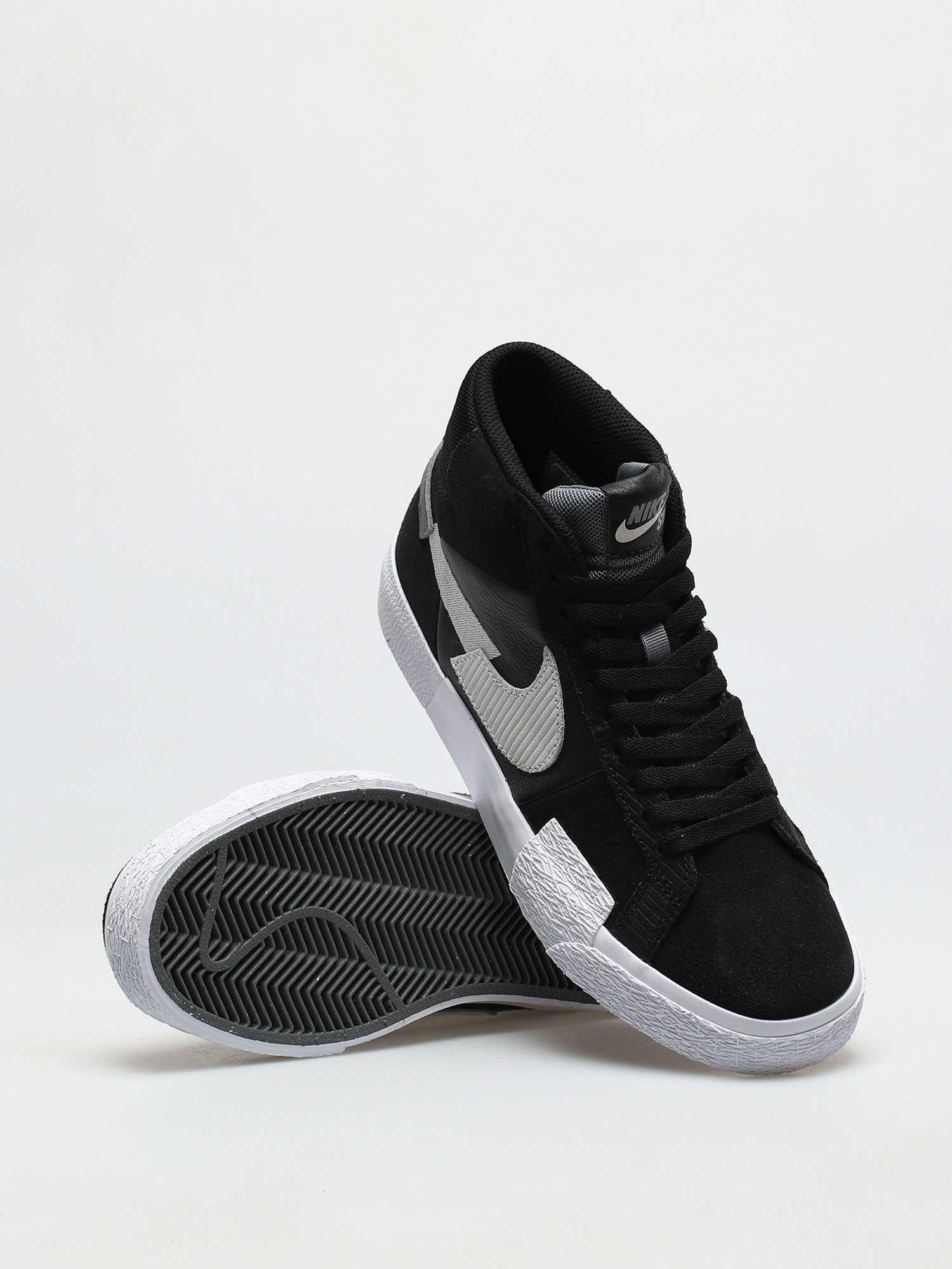 Nike SB Zoom Blazer Mid Premium Shoes (black/white wolf grey cool grey)