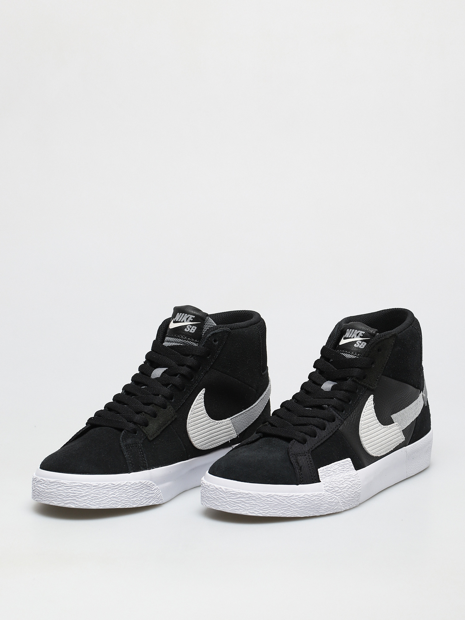 Nike SB Zoom Blazer Mid Premium Shoes (black/white wolf grey cool grey)
