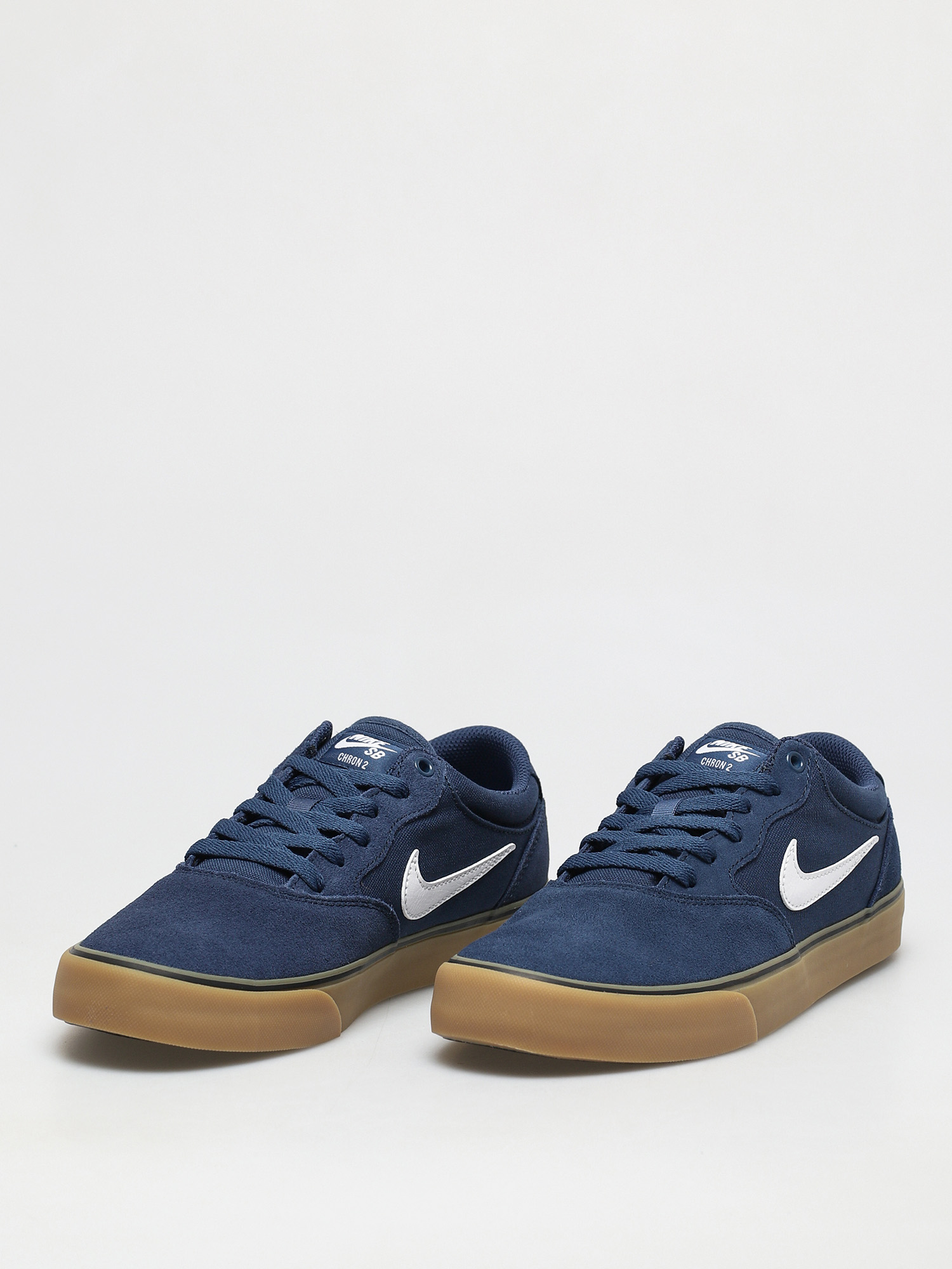 Nike SB Chron 2 Shoes (navy/white navy gum light brown)