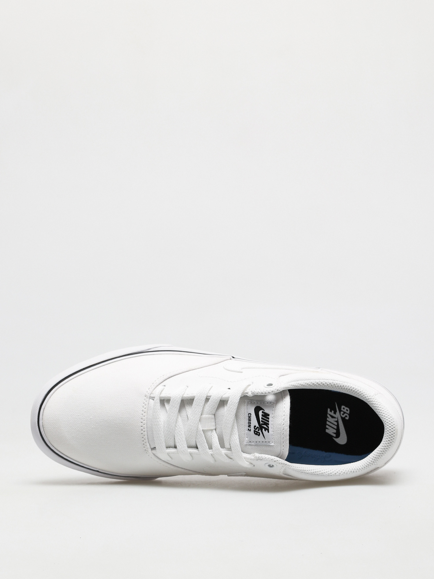 Nike SB Chron 2 Canvas Shoes (white/white white)