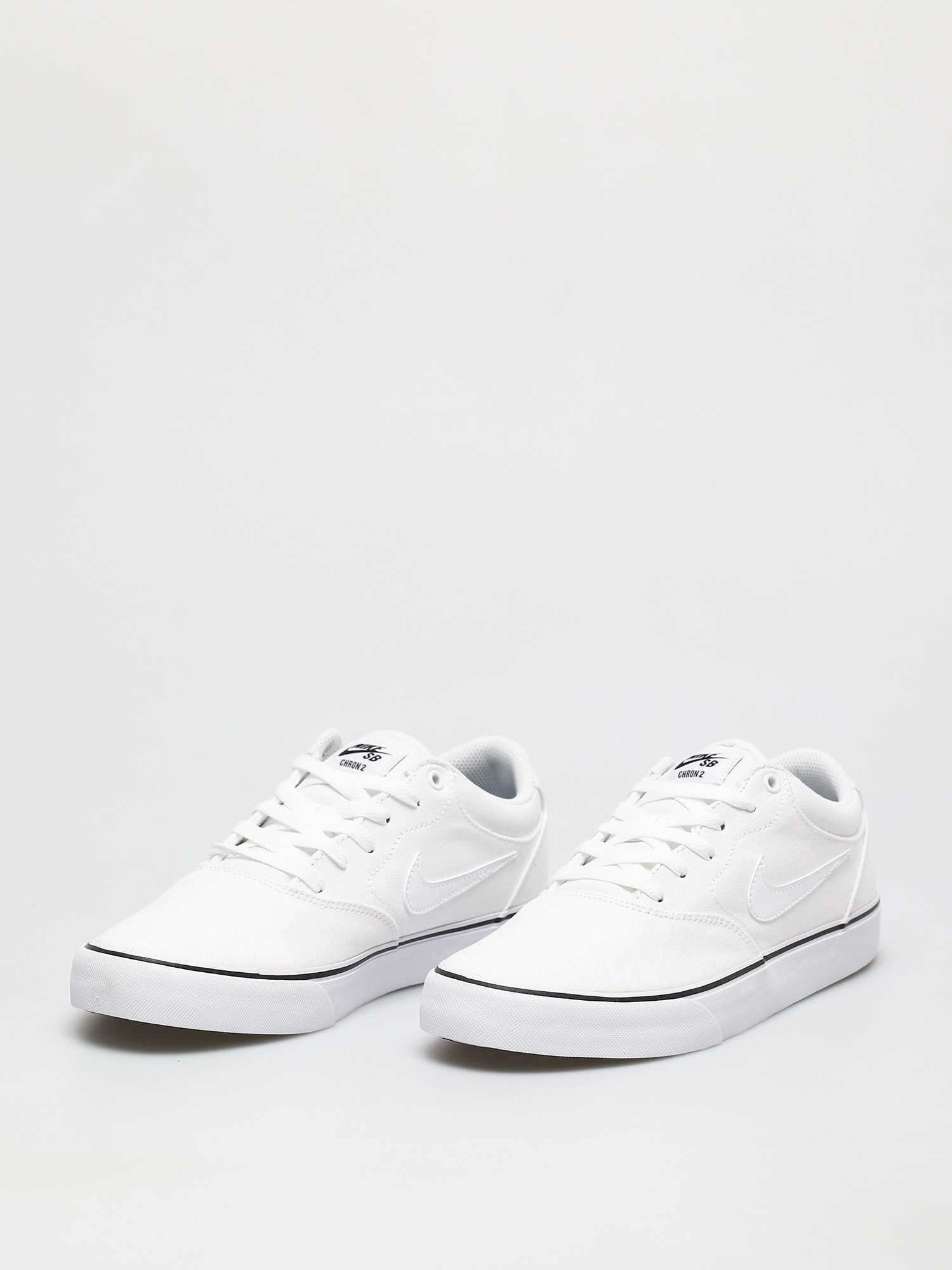 Nike SB Chron 2 Canvas Shoes (white/white white)
