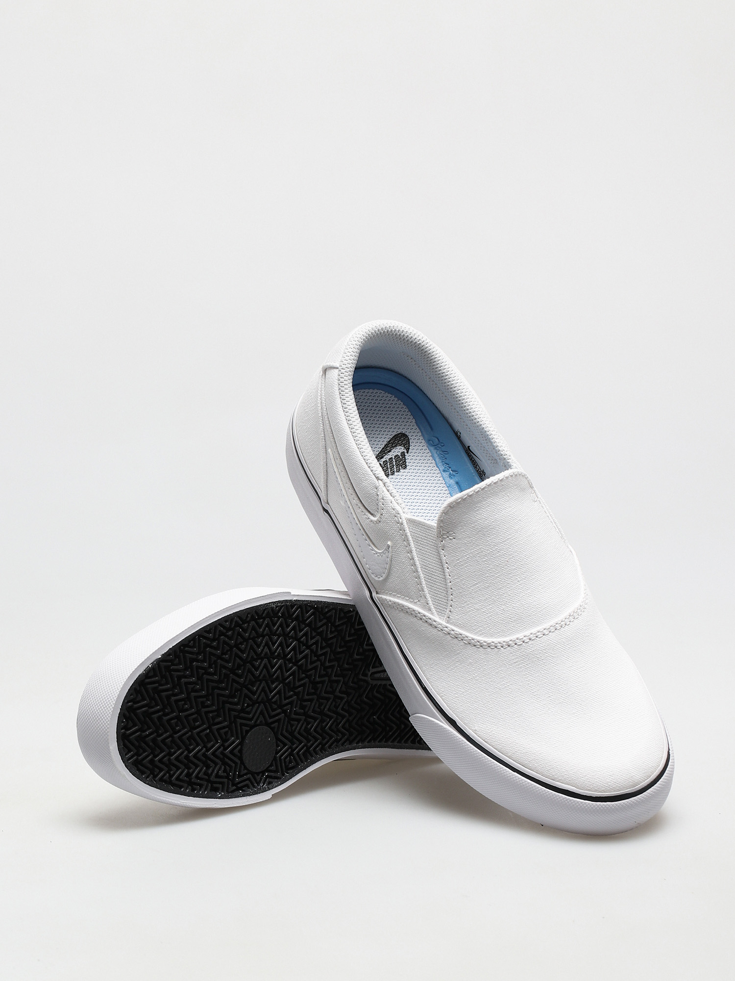 Nike SB Chron 2 Slip Shoes (white/white white black)