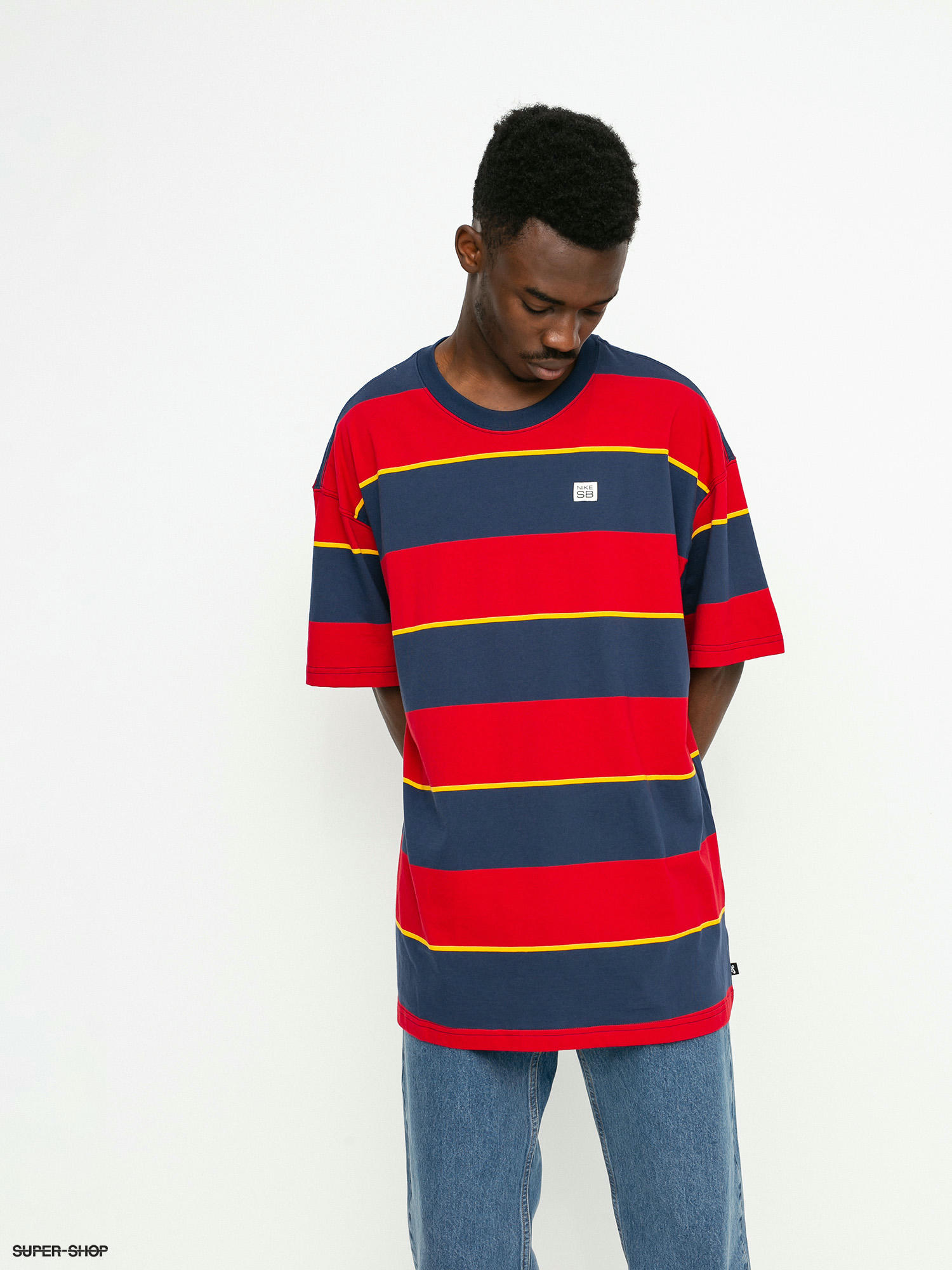 Striped nike cheap t shirt