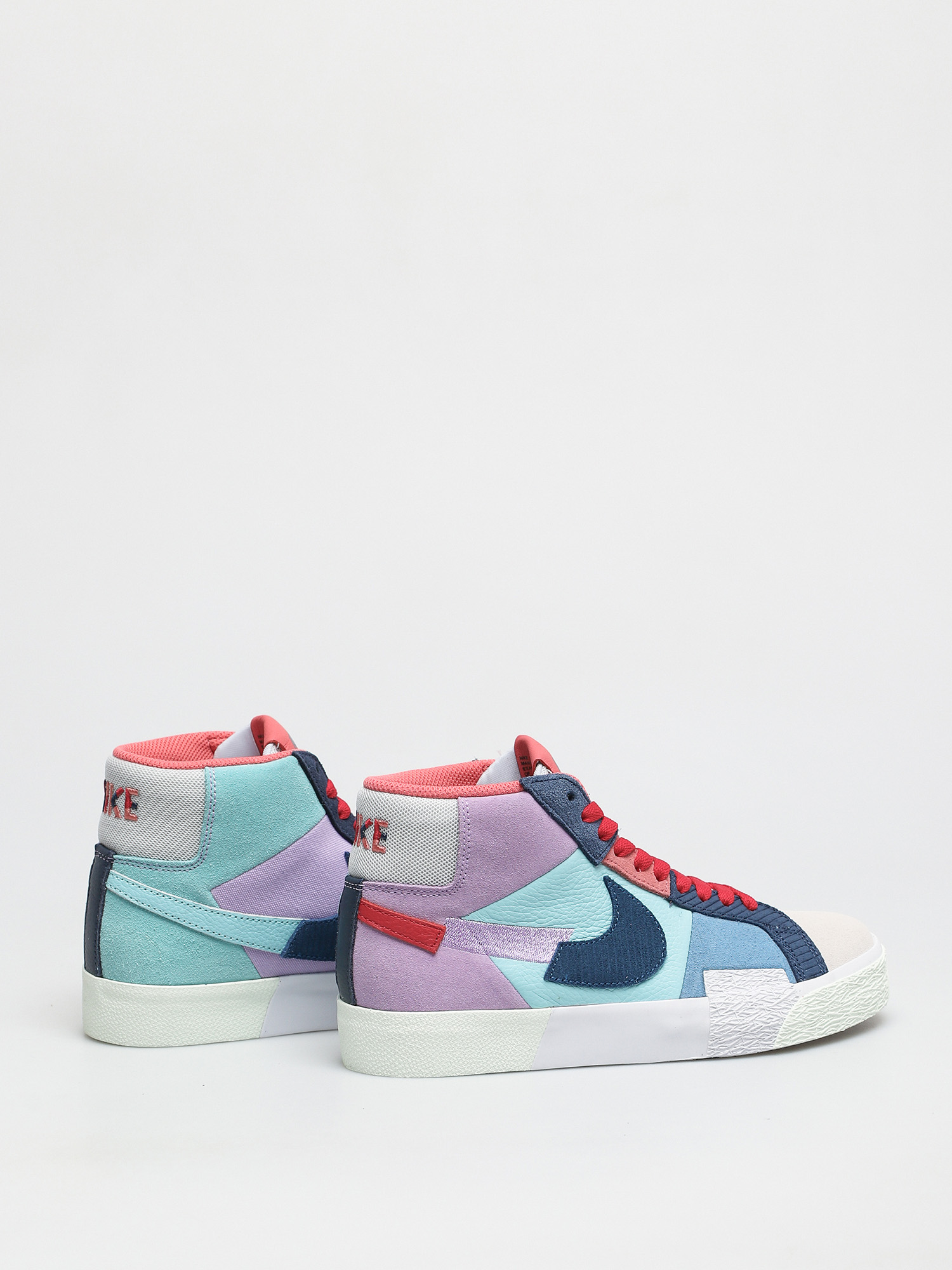 NIKE SB ZOOM BLAZER MID PRM LILAC-COURT BLUE Mosaic MENS SZ 9 EUC Nike SB Zoom Blazer Mid PRM Lilac Court Blue Corpa Men main image 2