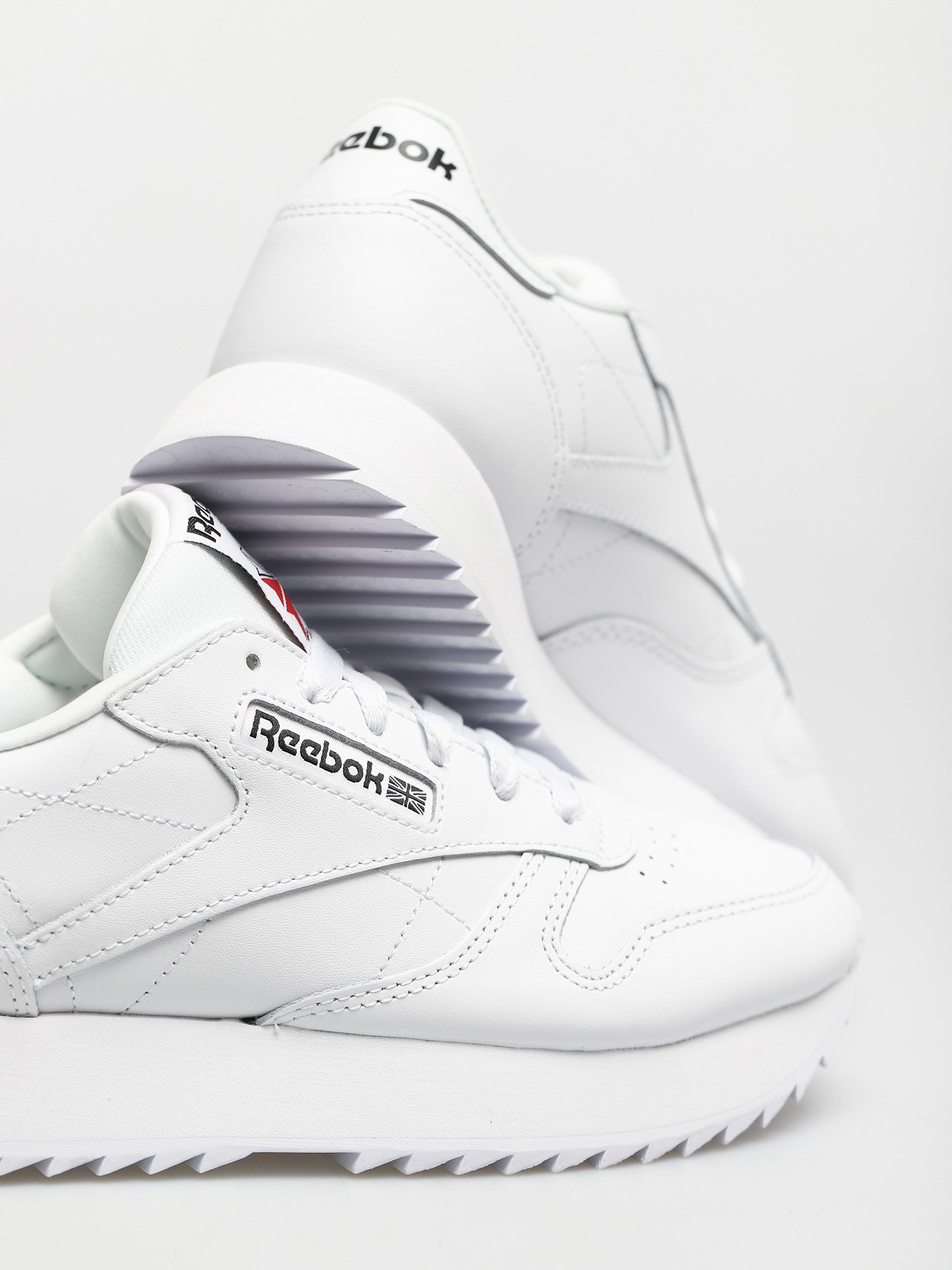 Reebok Cl Lthr Ripple Shoes Wmn (ftwwht/ftwwht/ftwwht)