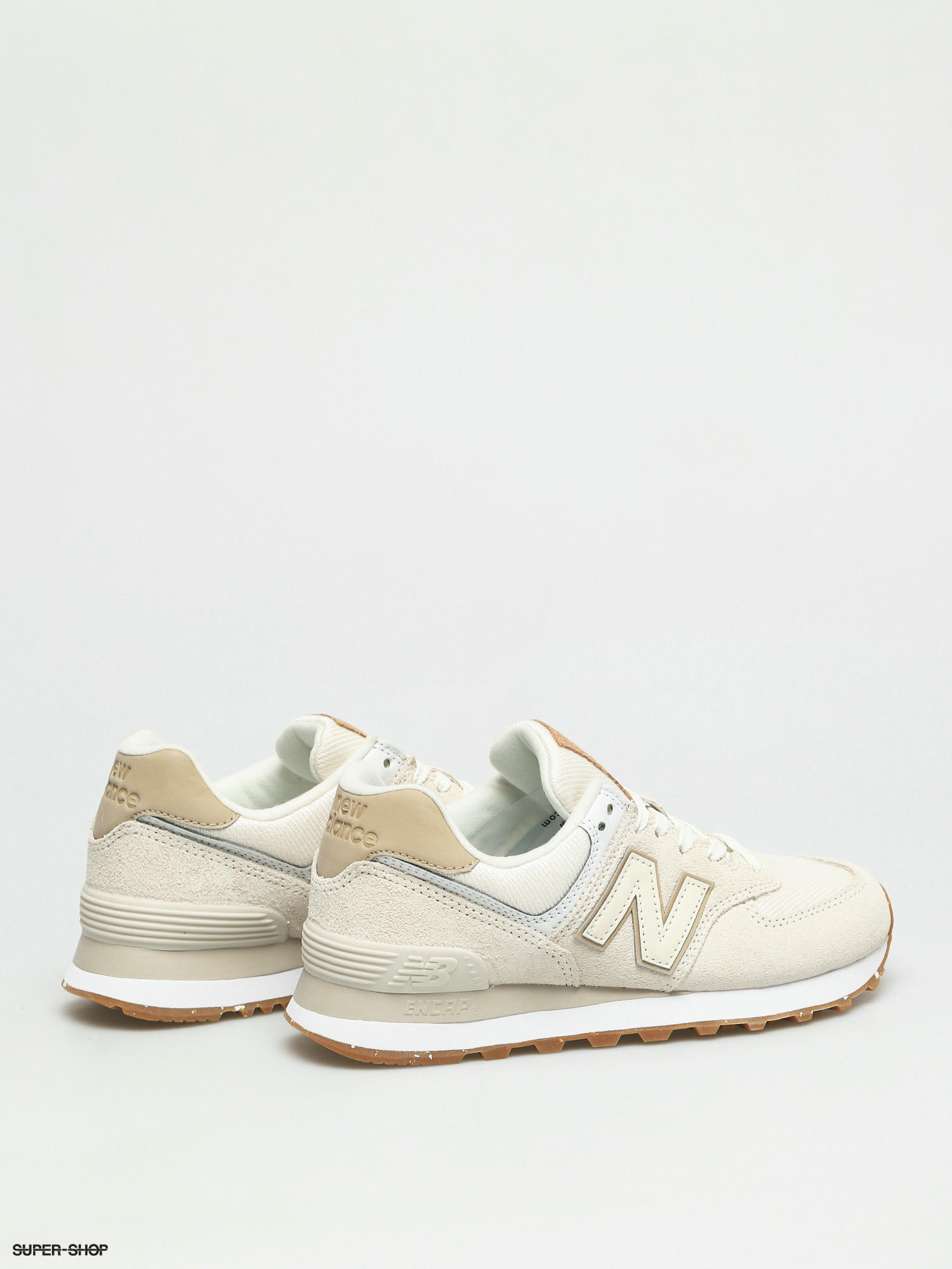 new balance womens 574 trainers angora