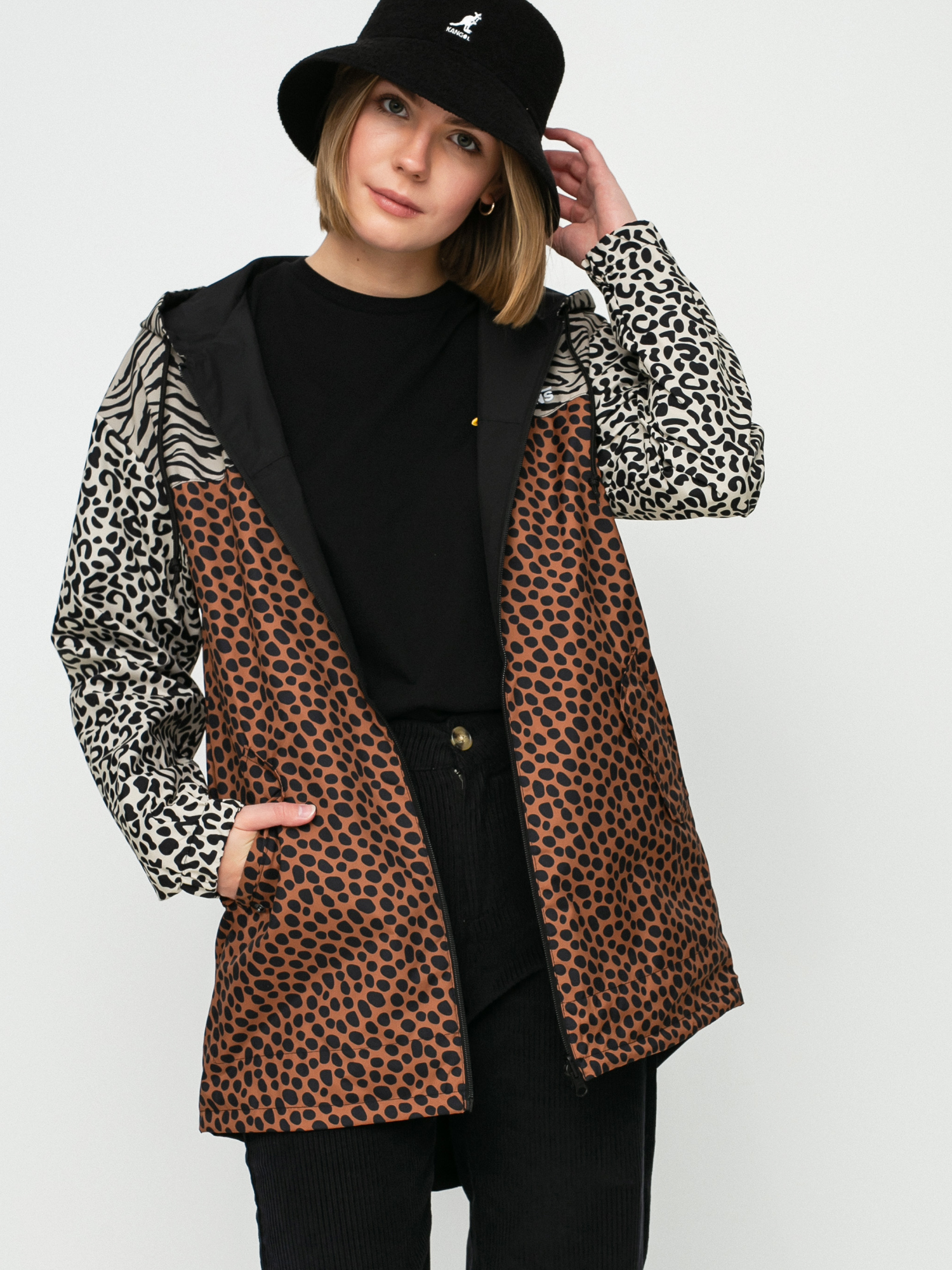 Vans Mercy Reversible Parka Jacket Wmn (animal patchwork)