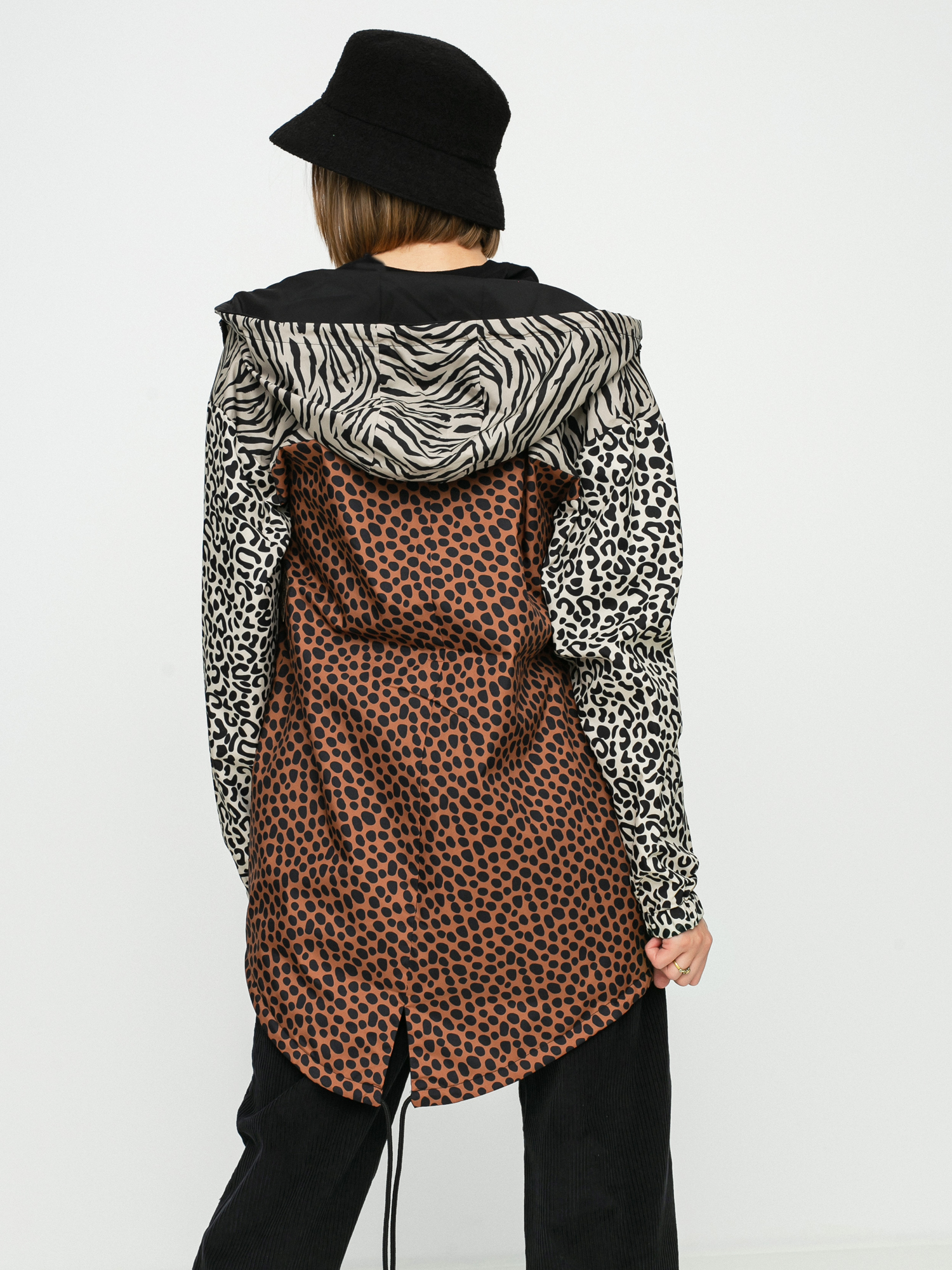 Vans Mercy Reversible Parka Jacket Wmn (animal patchwork)