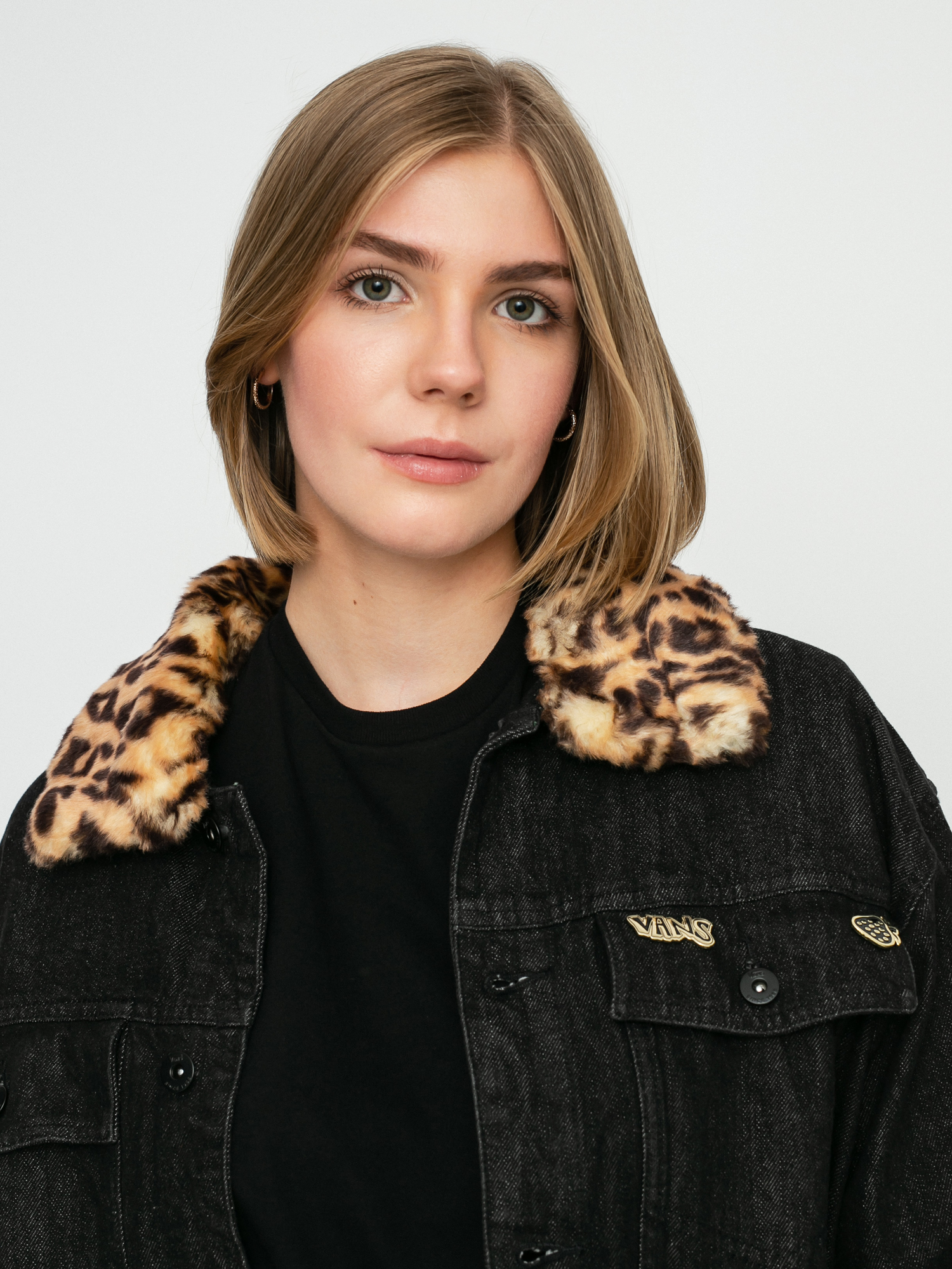 vans black denim jacket