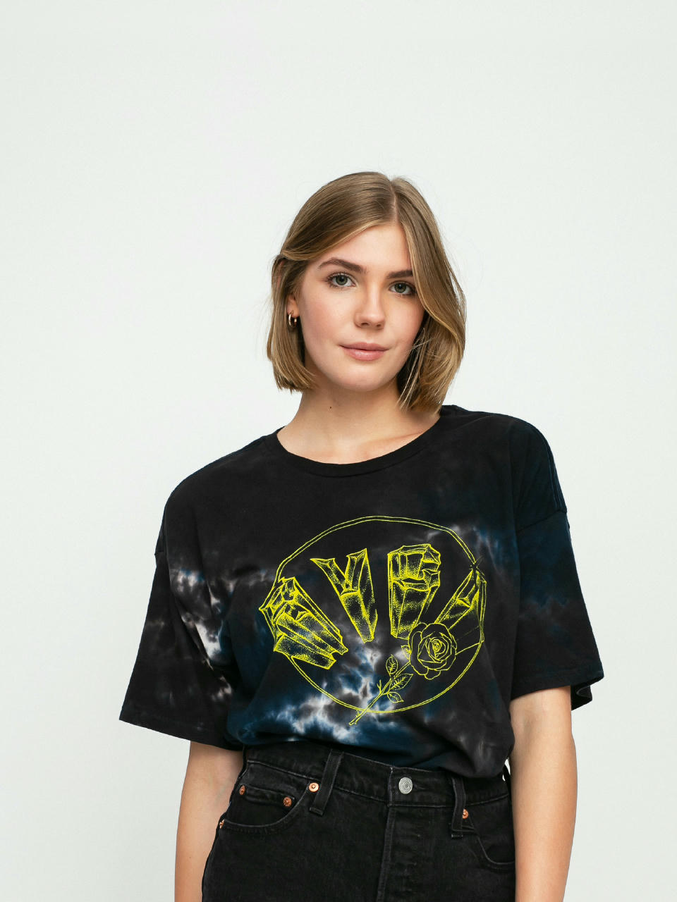 RVCA Chrome Rose T-shirt Wmn (vintage white)