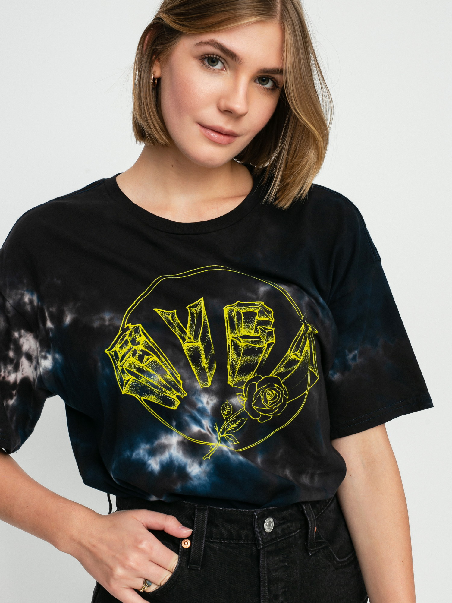 RVCA Chrome Rose T-Shirt Wmn (vintage white)