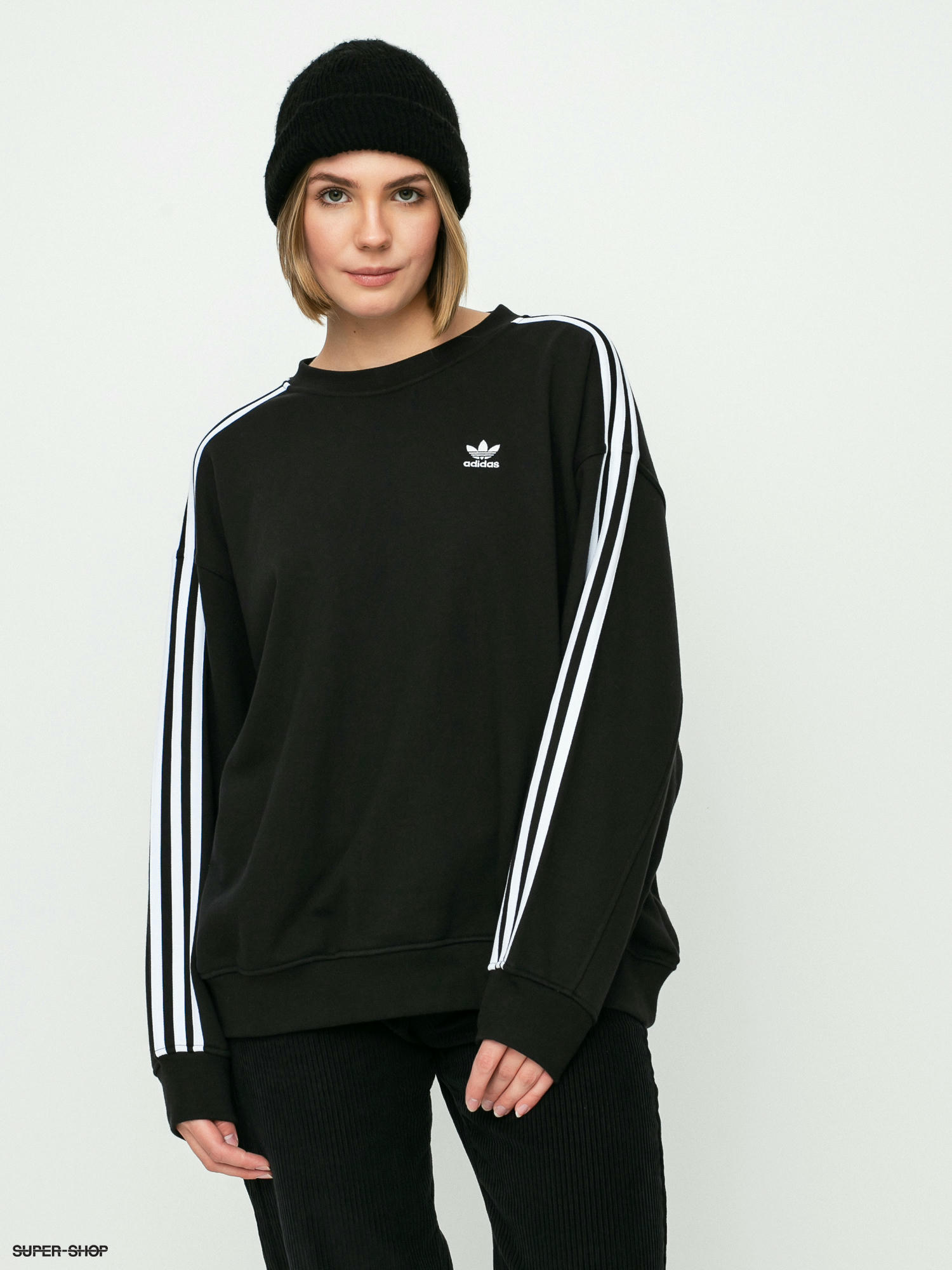 Adidas oversize best sale trefoil sweatshirt