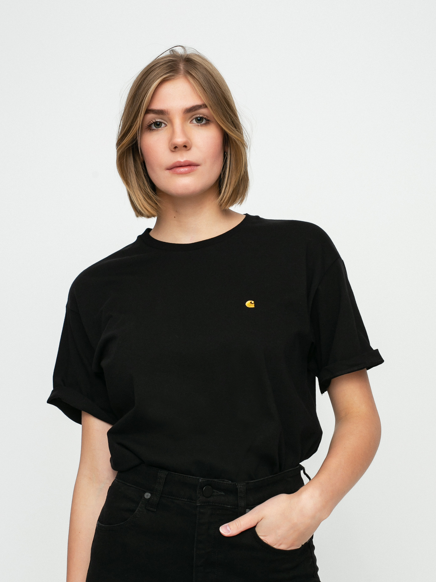 Carhartt WIP Chase T-shirt Wmn (black/gold)