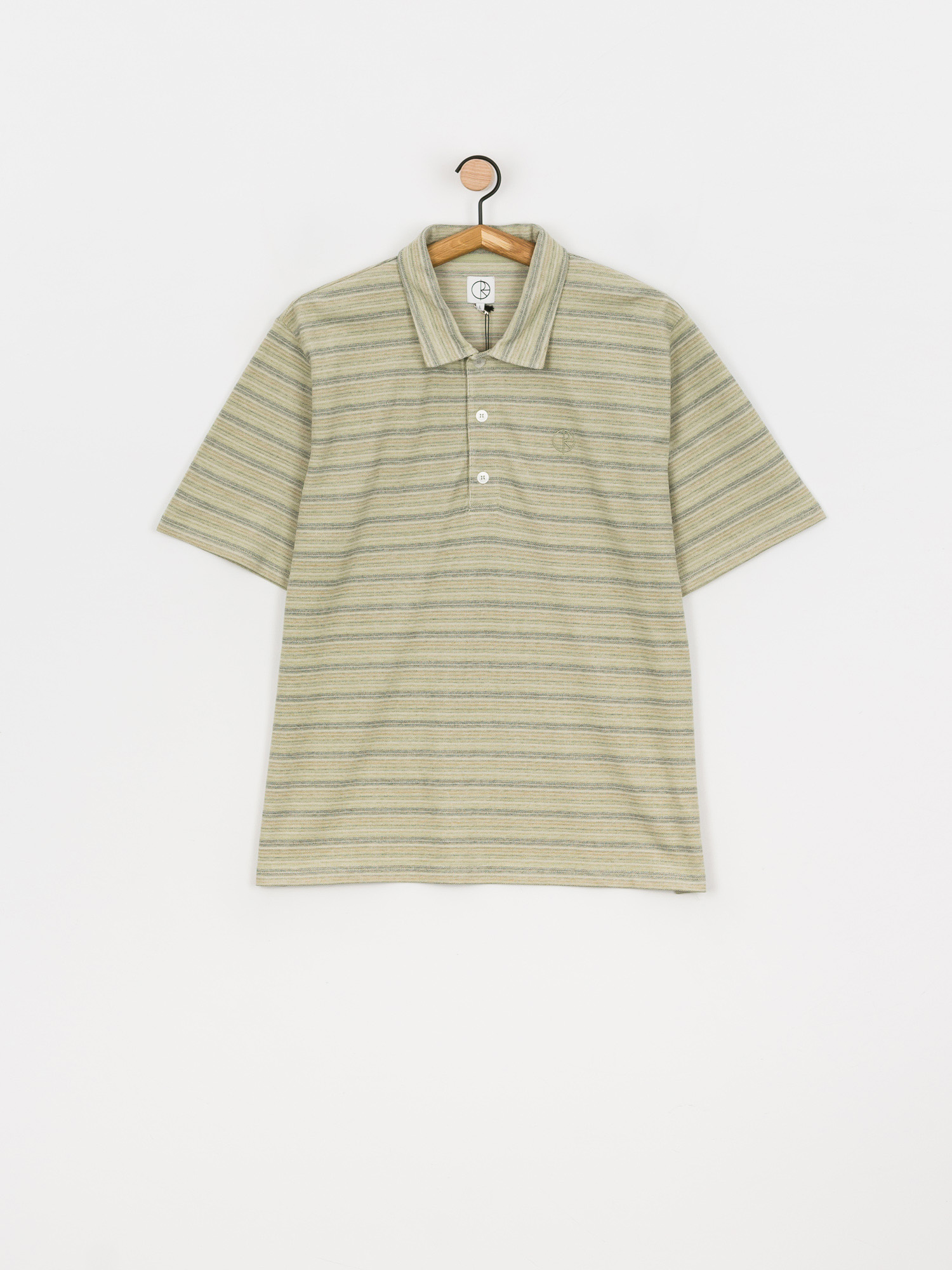トップス POLAR SKATE MULTISTRIPE POLO SHIRT GREEN Polar Skate Multistripe Polo t-shirt - green (green)