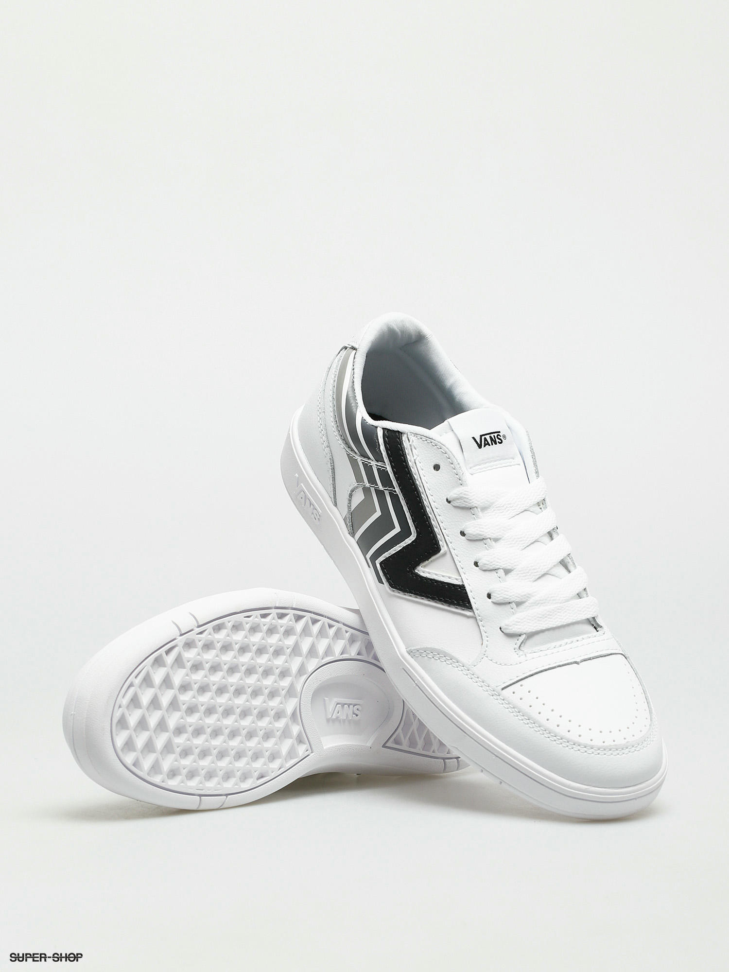 vans lowland white black