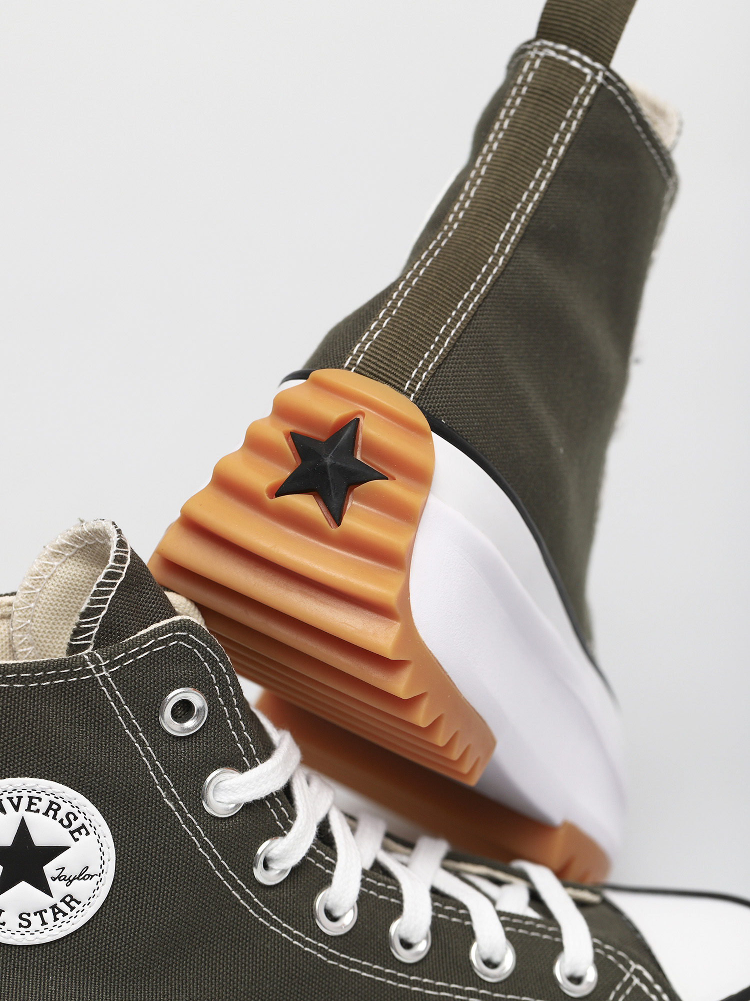 Converse Run Star Hike Shoes (olive/chocolate)