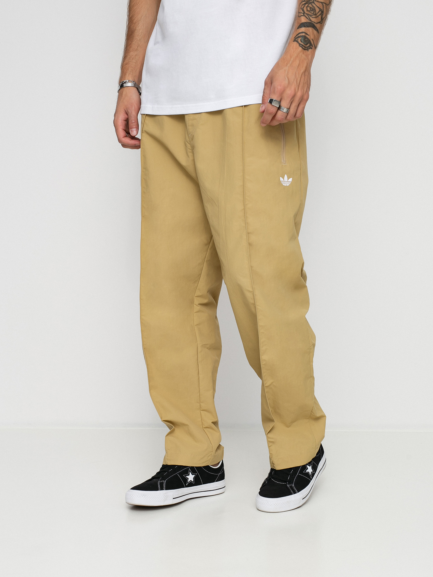 pintuck track pants