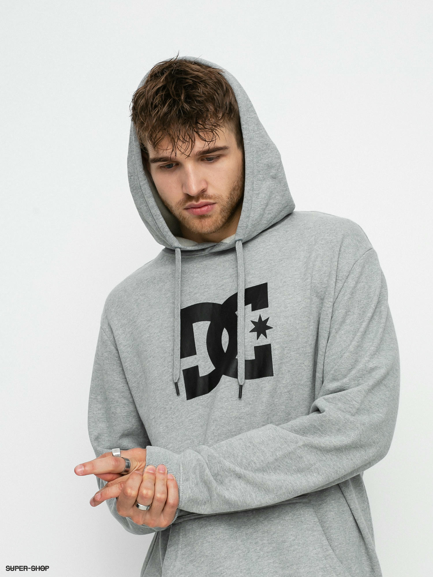 DC Star HD Hoodie (heather grey)