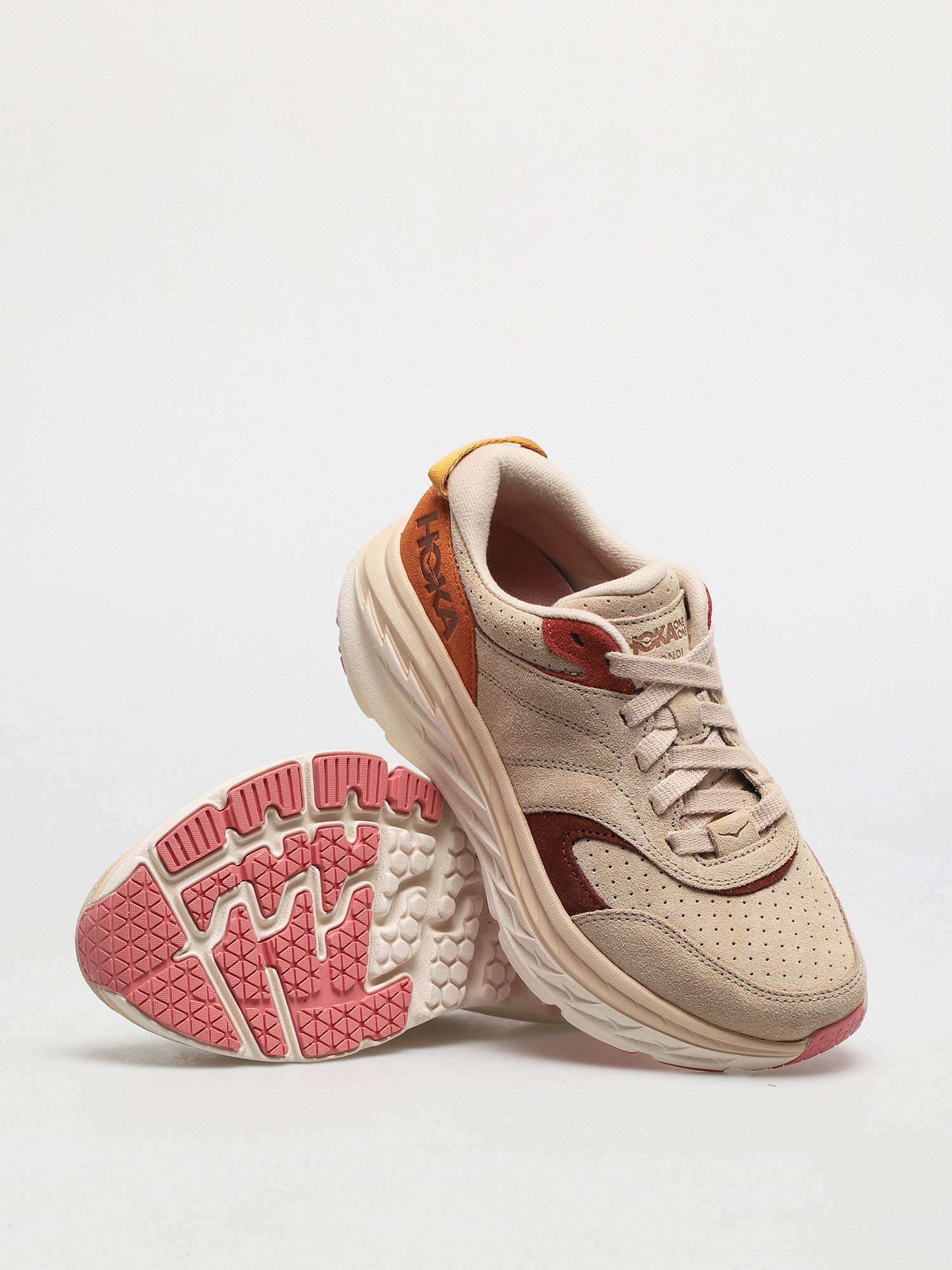 HOKA ONE ONE Bondi L Suede \'Shifting Sand\' Sneakers/Multi color-Sz 11.5 Hoka One One Bondi L Suede Shoes - multicolor (shifting sand  main image 4