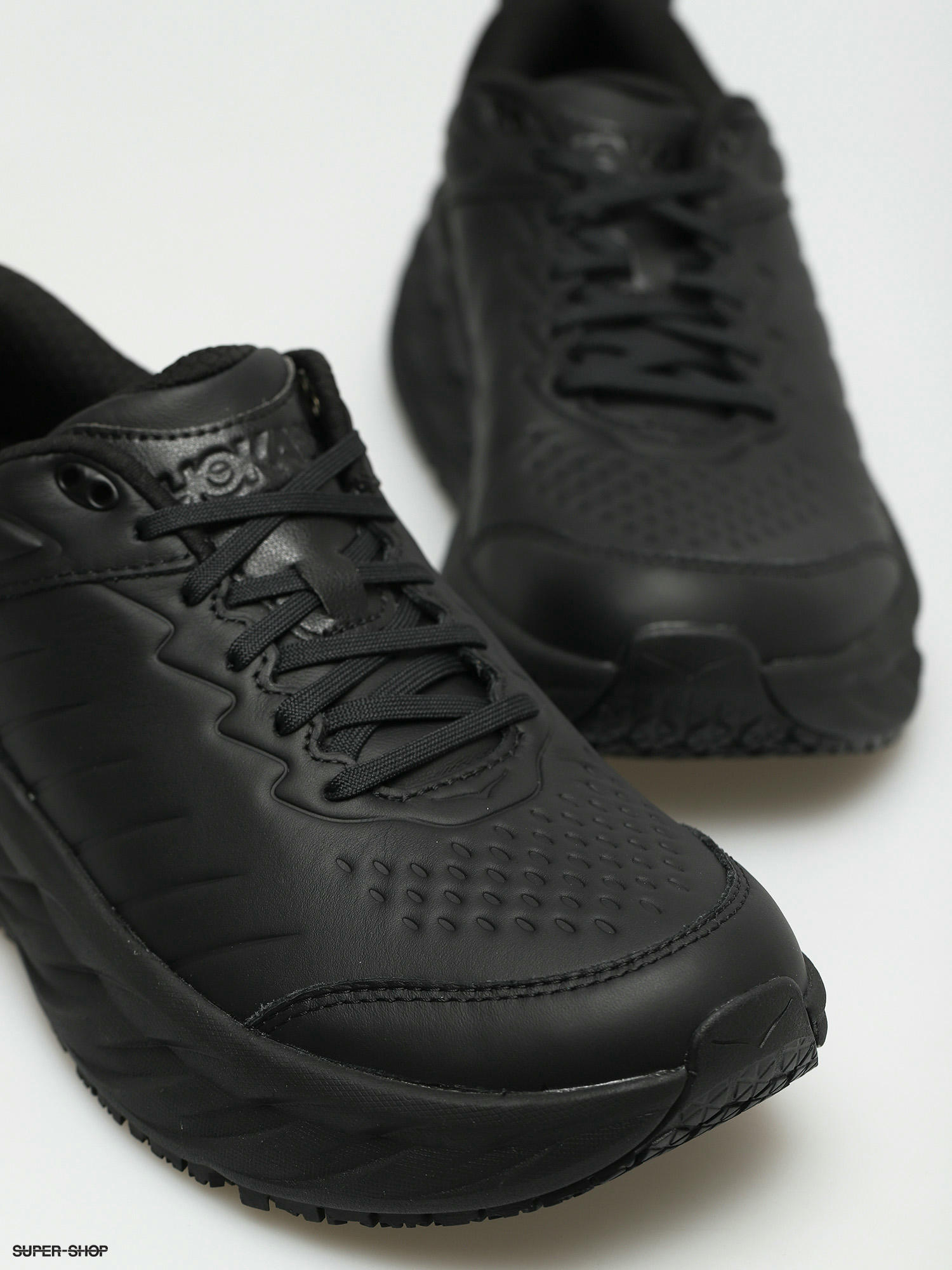 Hoka hot sale shoes leather