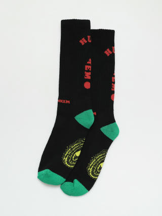 HUF x JENKEM The Portal Crew Socks (black)