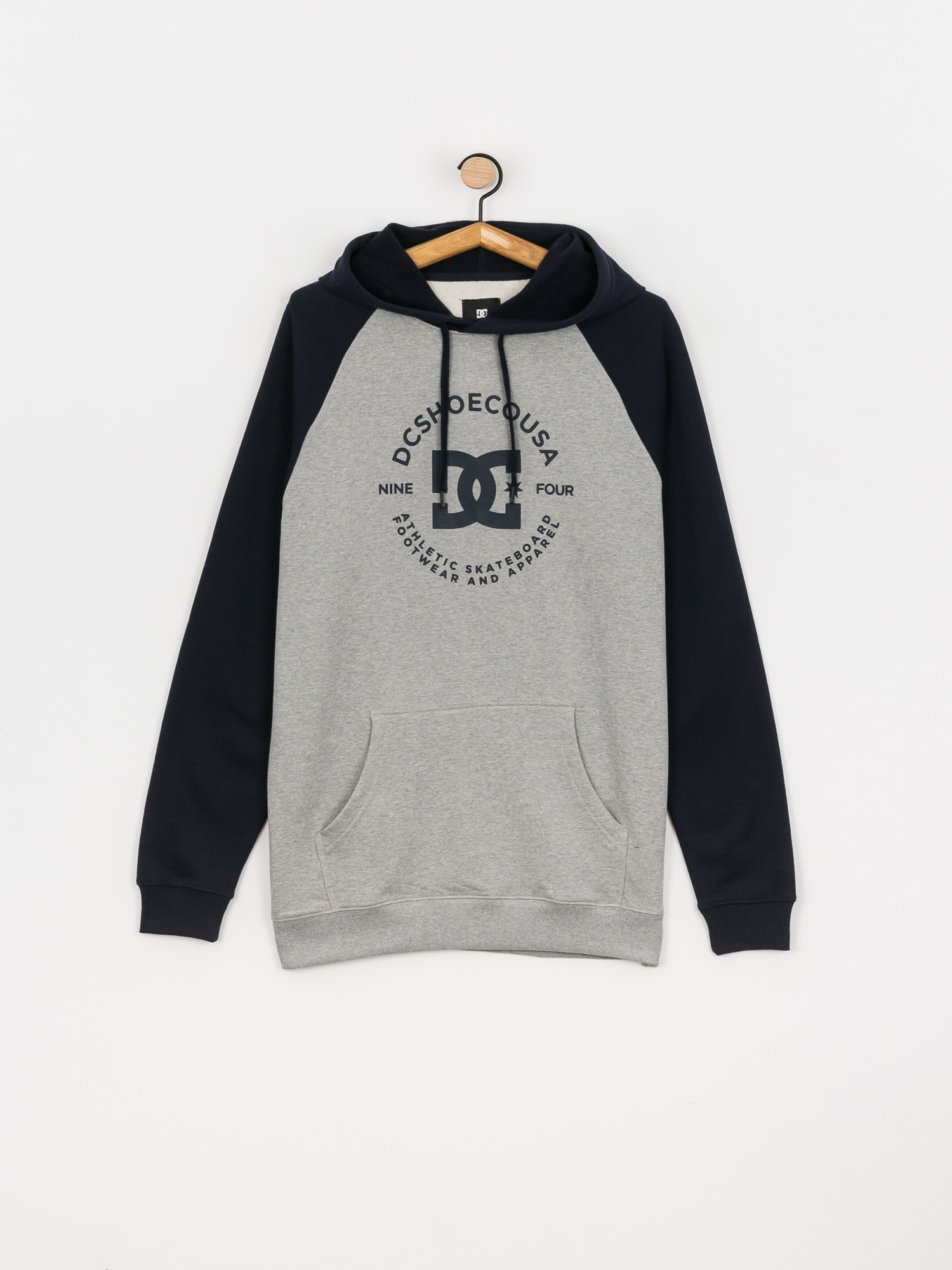 DC Star Pilot Raglan HD Hoodie (heather grey/navy blazer)