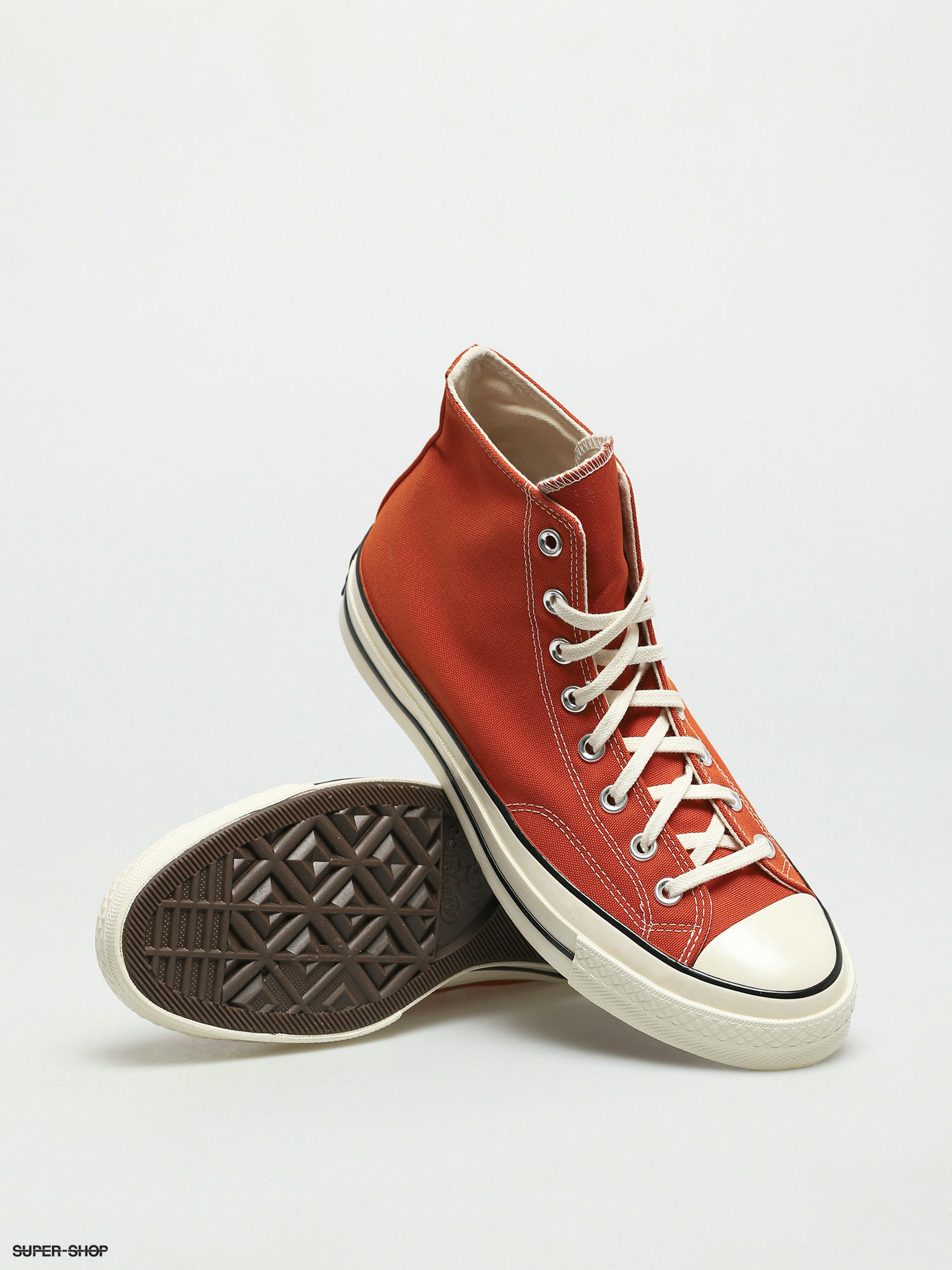 Burnt orange high top converse sale