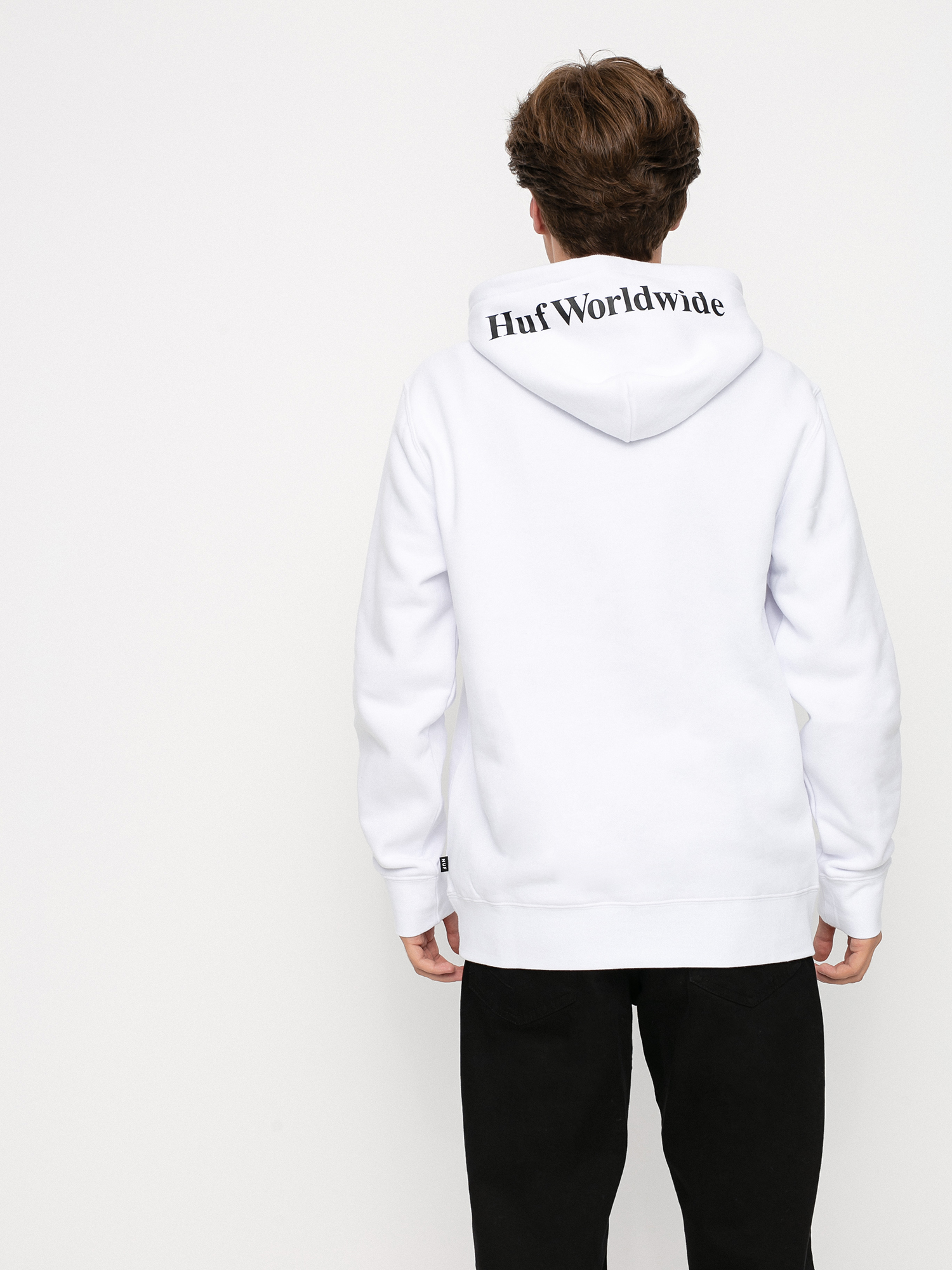 HUF Essentials Box Logo HD Hoodie (white)