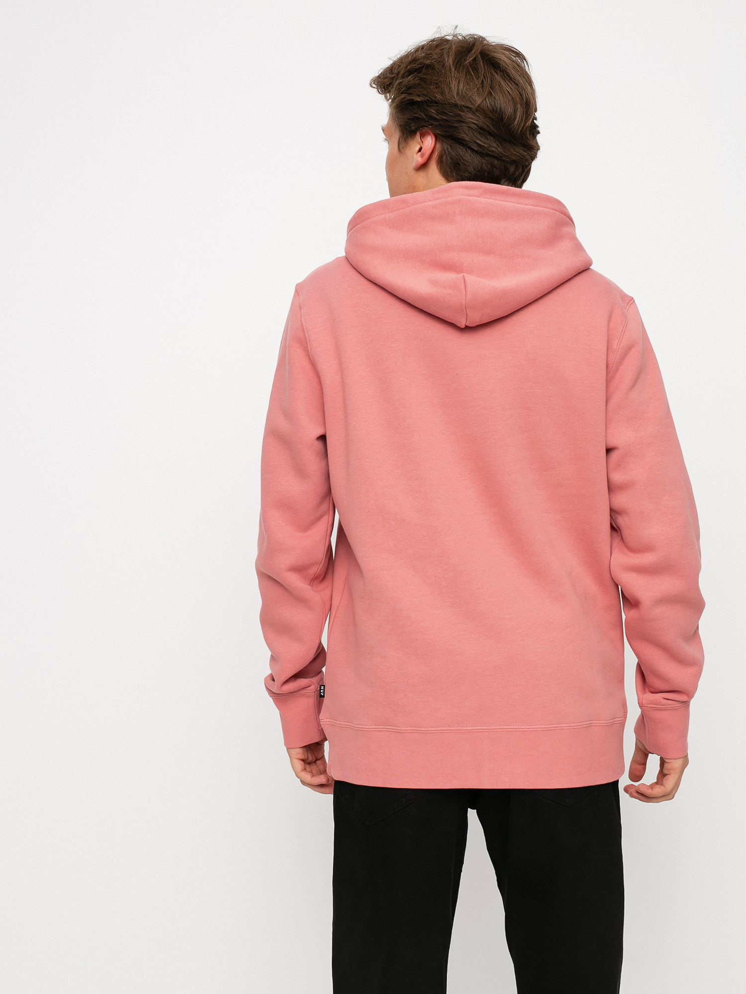HUF OG Logo HD Hoodie (dusty rose)