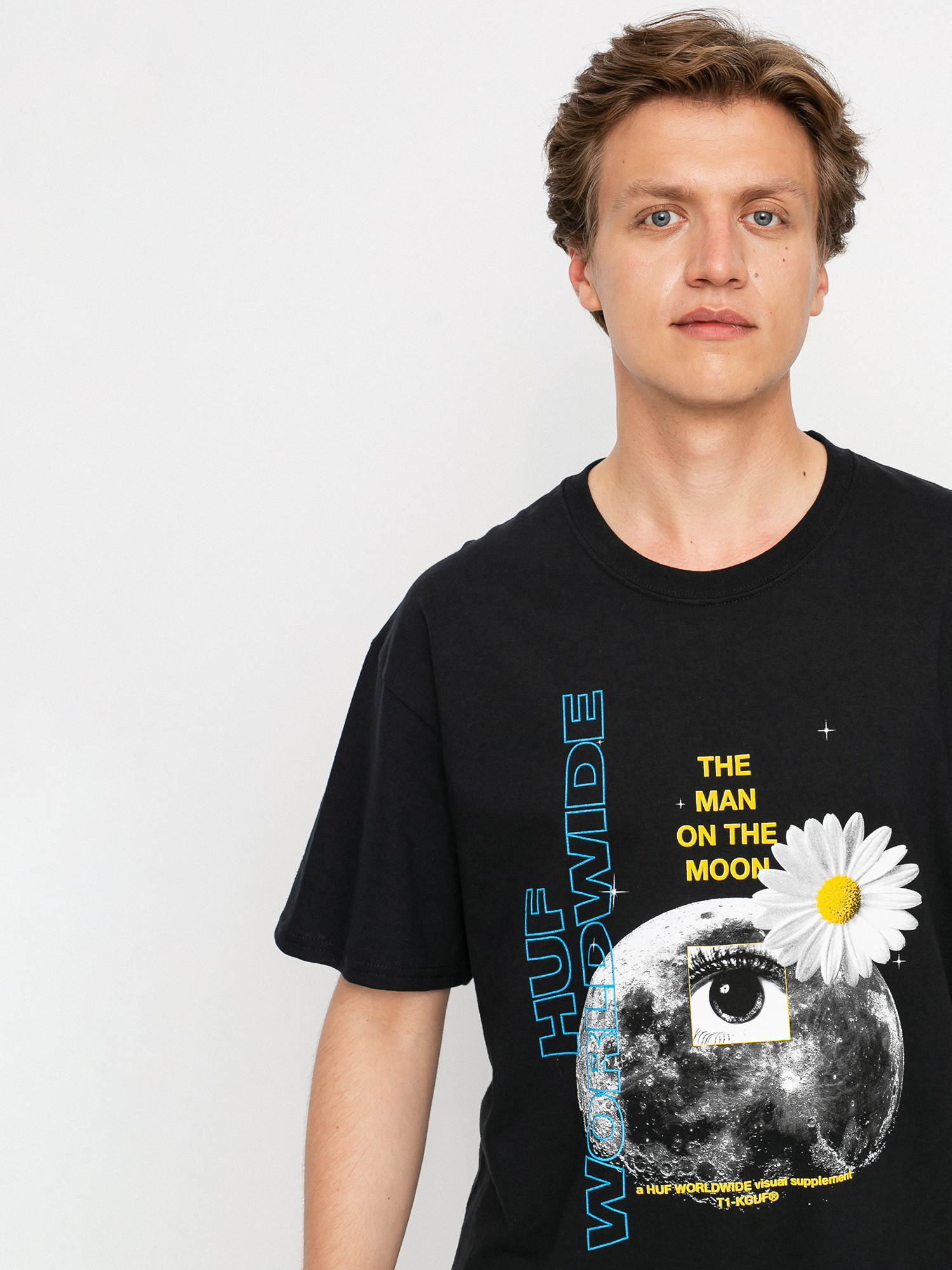 HUF The Man On The Moon T-shirt (black)