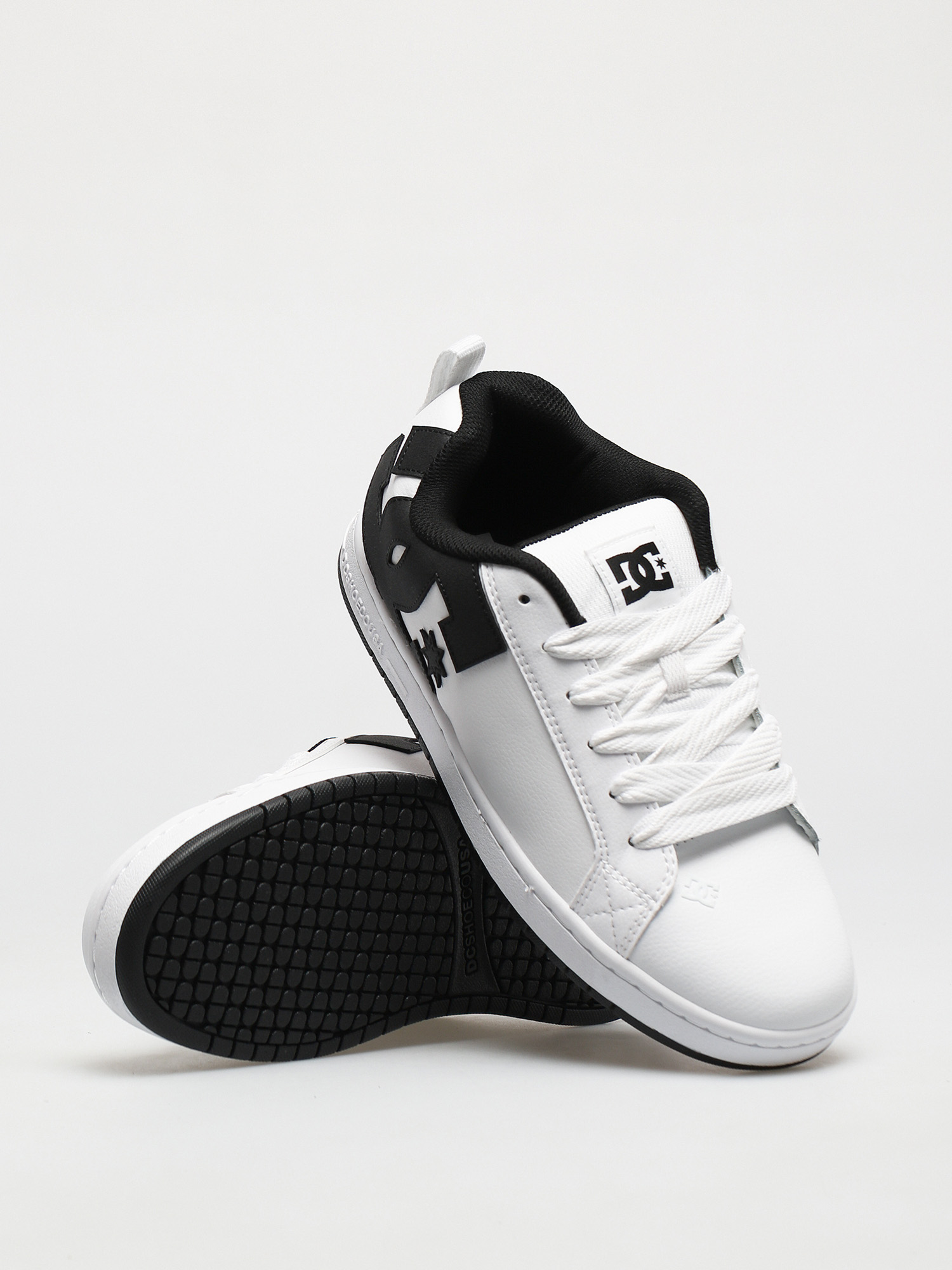 DC Court Graffik Shoes (white/black/black)
