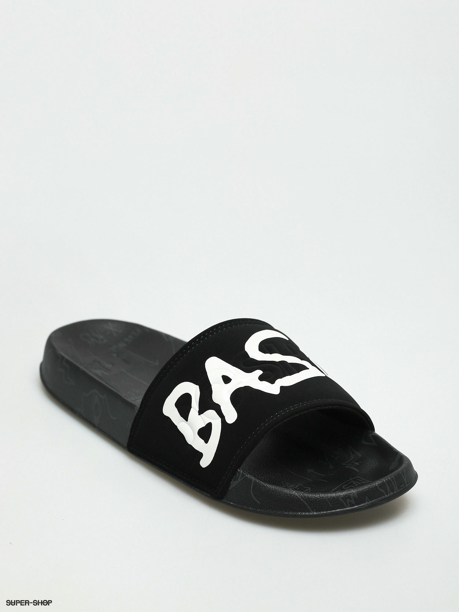 Hoved svært koncert DC X Basquiat Basq Flip-flops (black/dk grey print)
