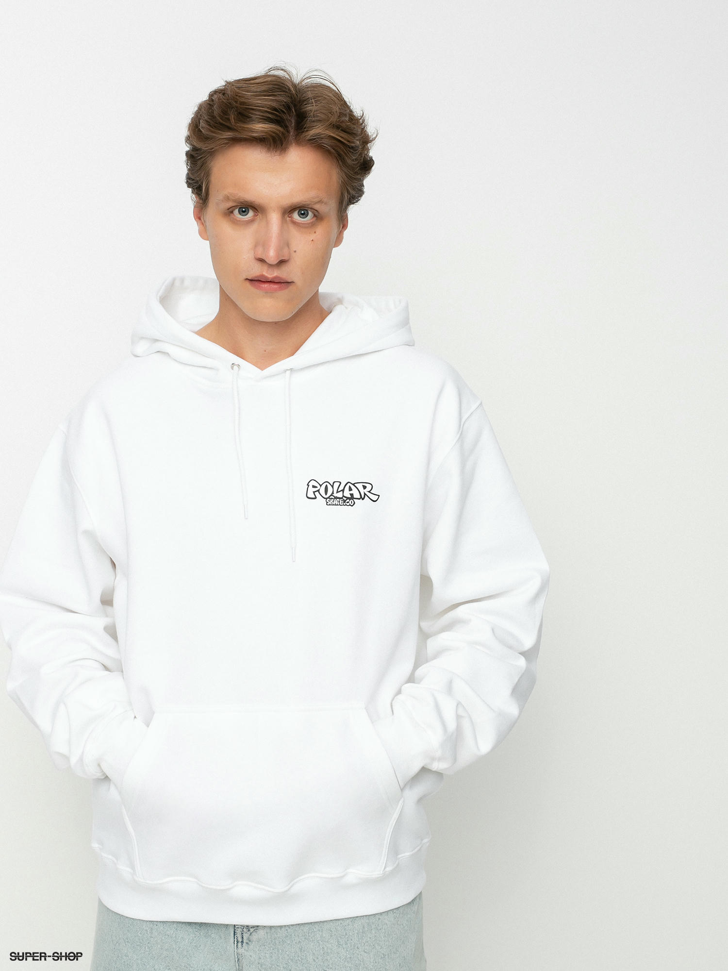 Polar best sale hoodie white