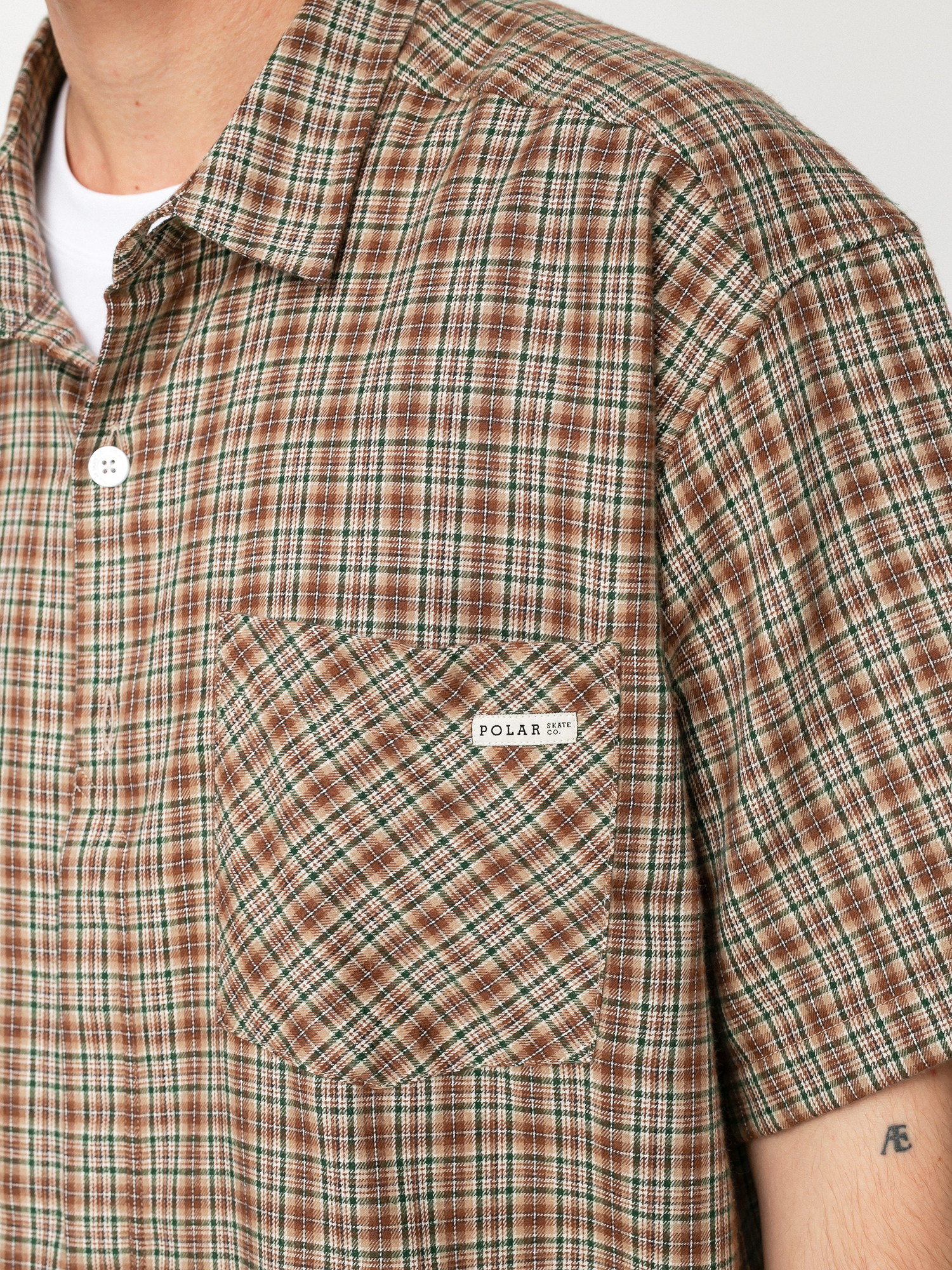 Polar Skate Mitchell Flannel Shirt (brown)